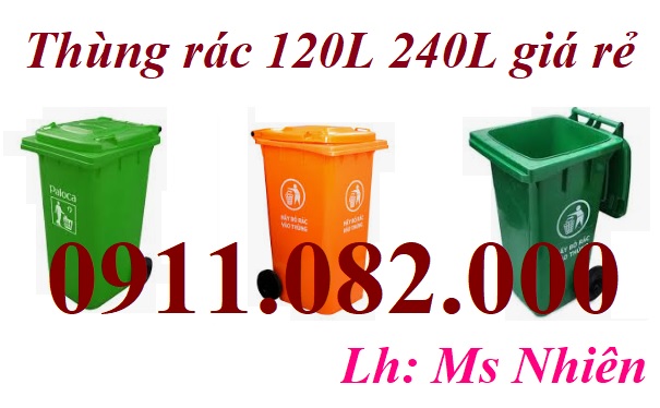 Thùng rác giá rẻ- thùng rác 120l 240l giá rẻ