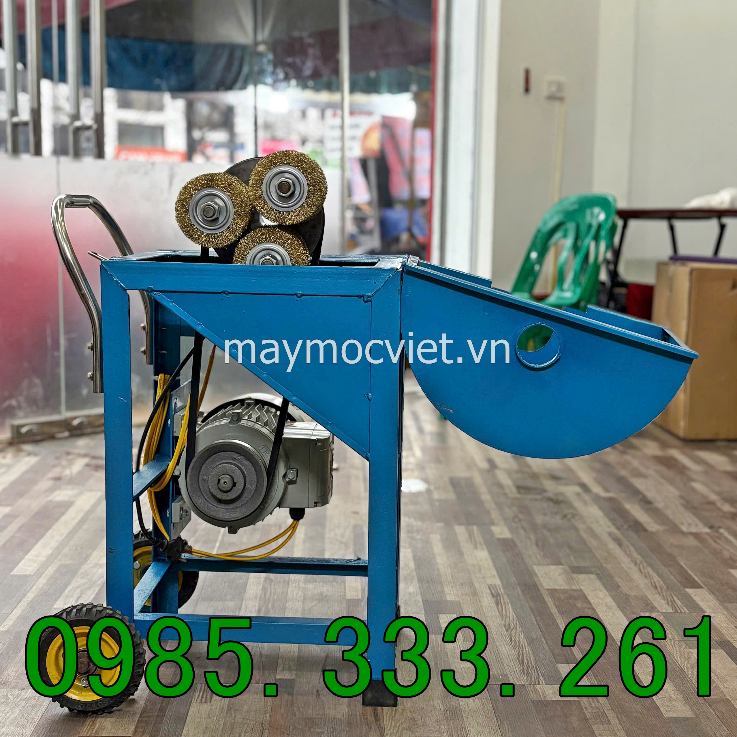 Máy cạo vỏ mía tự động cạo nhanh cạo sạch vỏ mía công suất 1500W