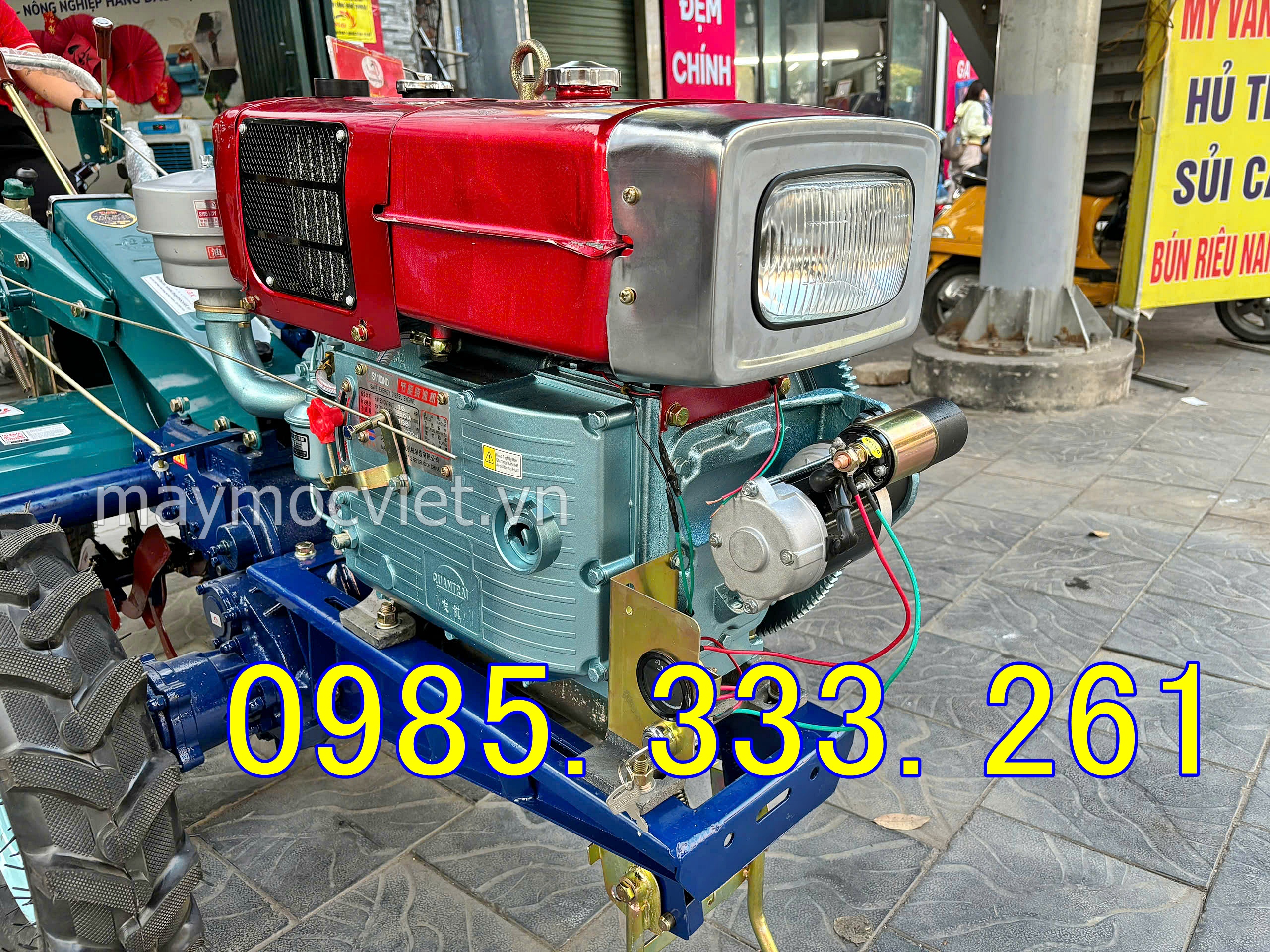 Máy xới đất ngồi lái chạy dầu giá rẻ tại Đồng Nai GL91 đầu nổ D15