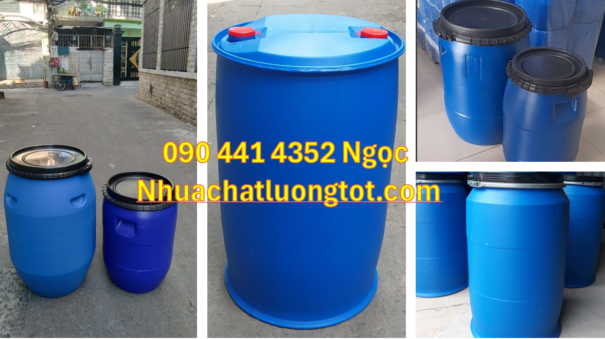 Cung cấp thùng phuy nhựa 30L, thùng phuy nhựa 50 lít, 60 lít, 100 lít,