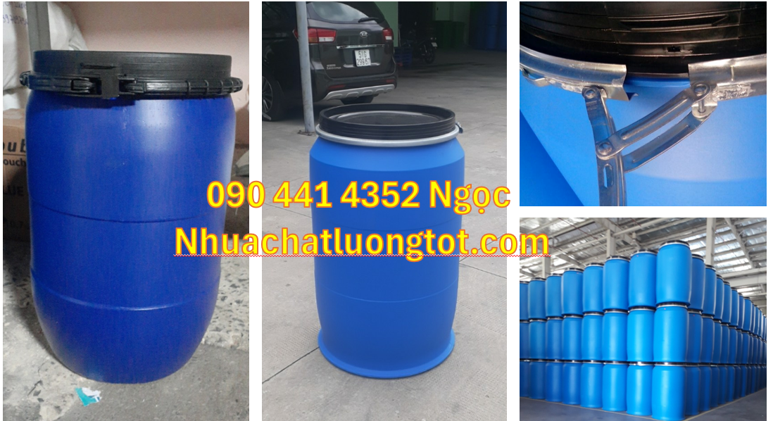 Cung cấp thùng phuy nhựa 30L, thùng phuy nhựa 50 lít, 60 lít, 100 lít,