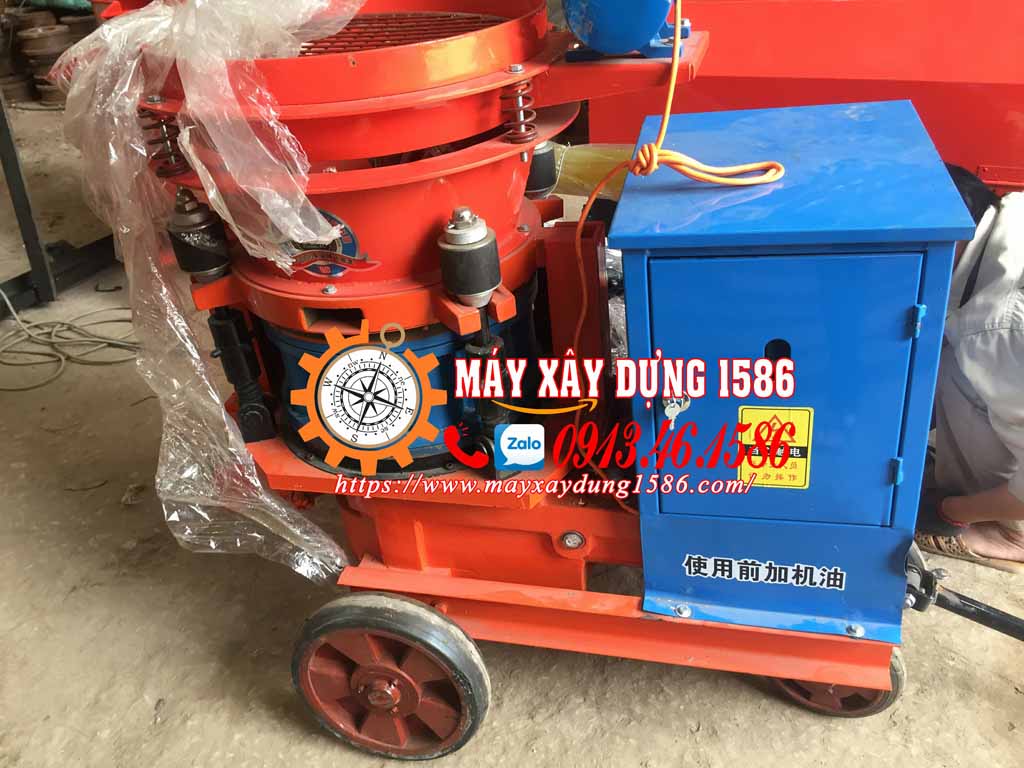Máy phun vẩy bê tông, làm hầm taluy, phụ kiện sẵn