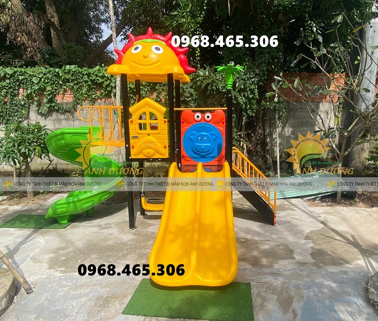 Cầu trượt trẻ em khu vui chơi ngoài trời, cầu trượt liên hoàn trẻ em