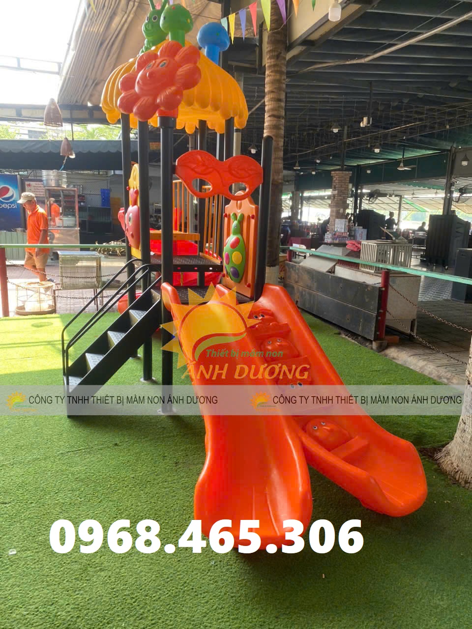 Cầu trượt trẻ em khu vui chơi ngoài trời, cầu trượt liên hoàn trẻ em