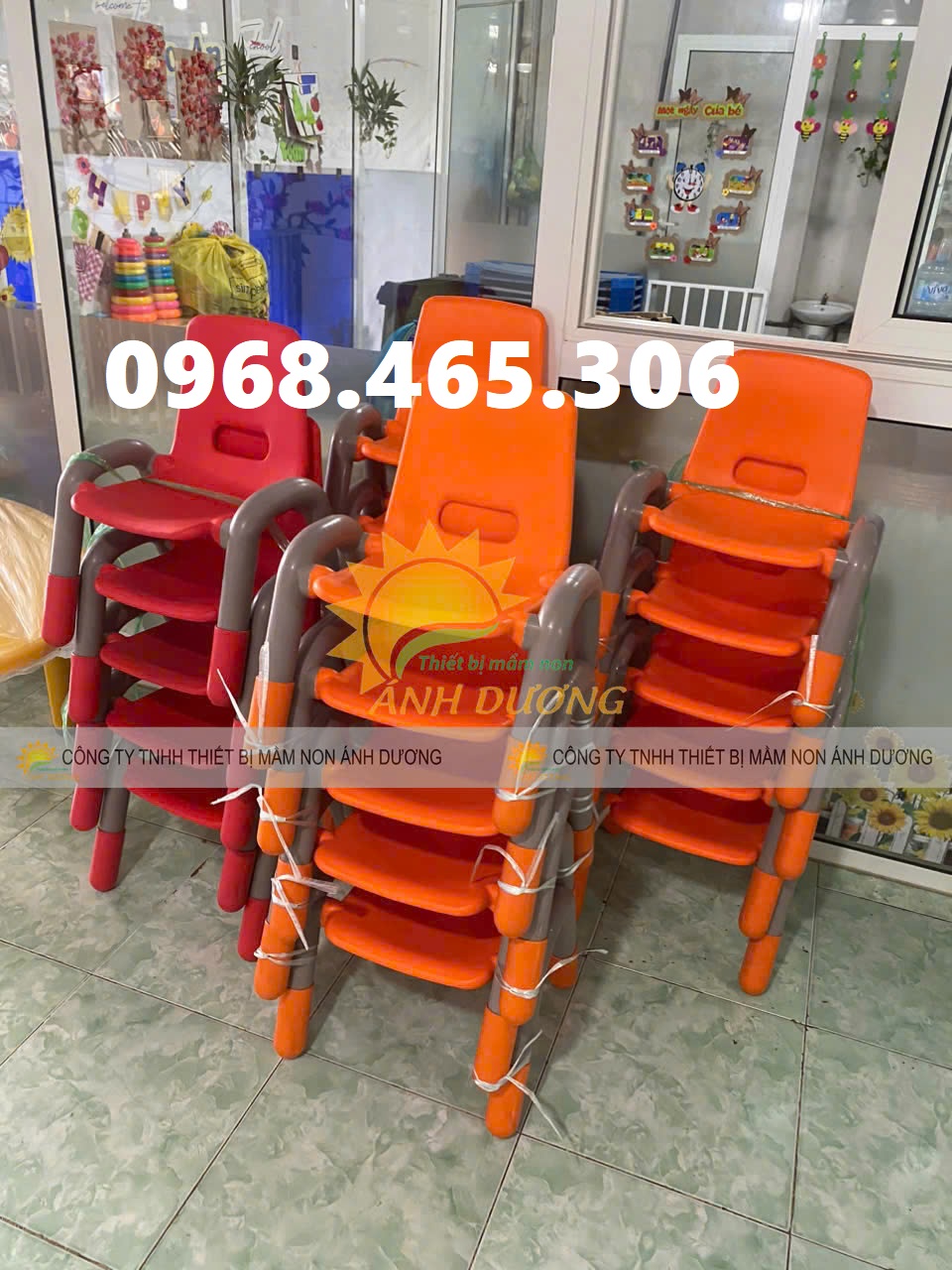 Ghế nhựa tay vịn mầm non, ghế tay vịn mầm non nhập khẩu