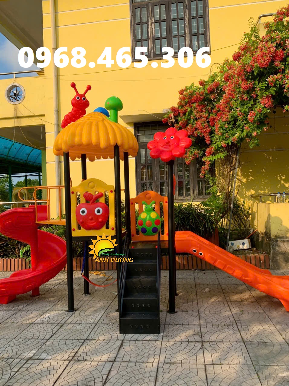 Cầu trượt xích đu liên hoàn trẻ em hàng nhập khẩu chất lượng cao