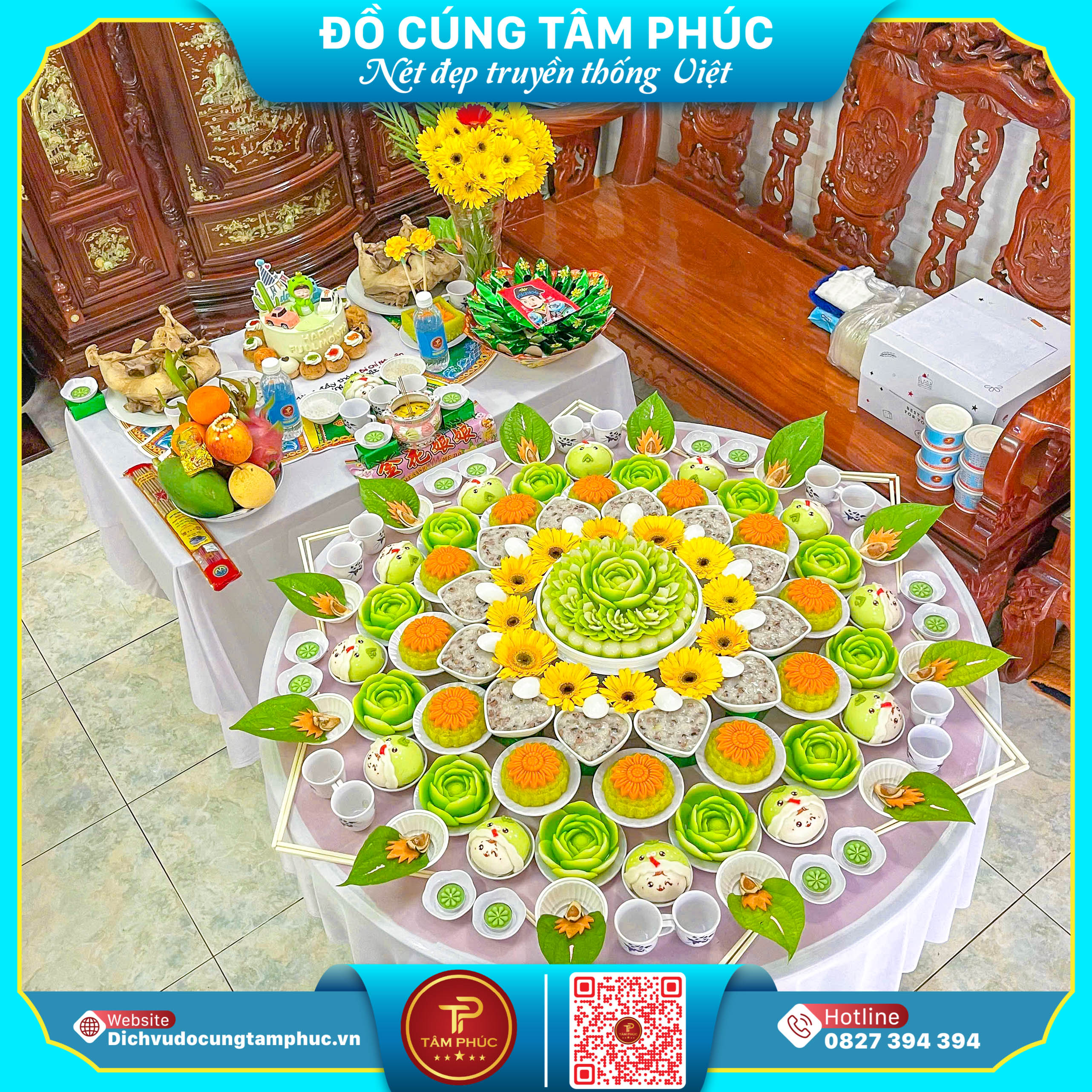 Cầu Cho Bé Khoẻ Mạnh Với Mâm Lễ Cúng Căn
