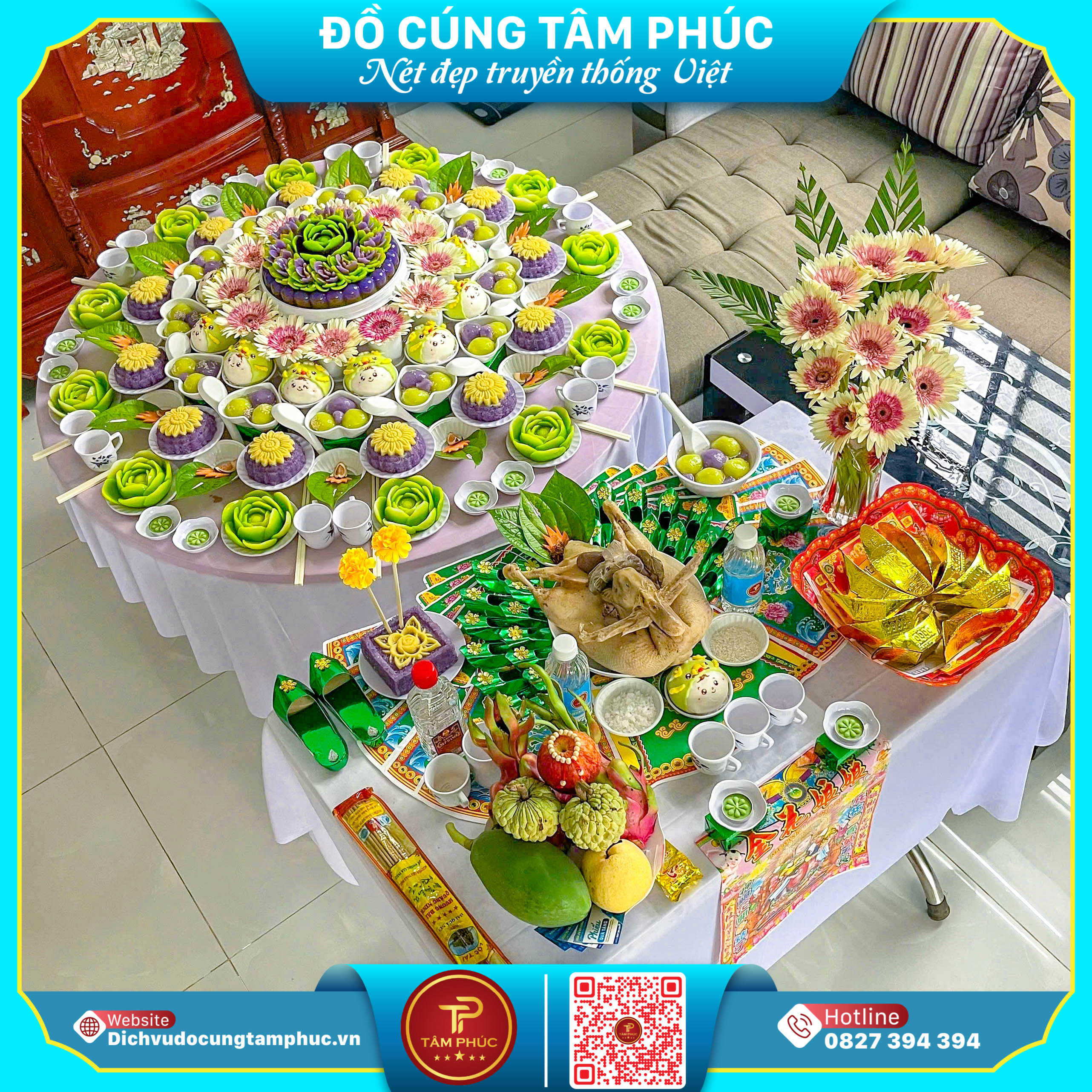 Cầu Cho Bé Khoẻ Mạnh Với Mâm Lễ Cúng Căn