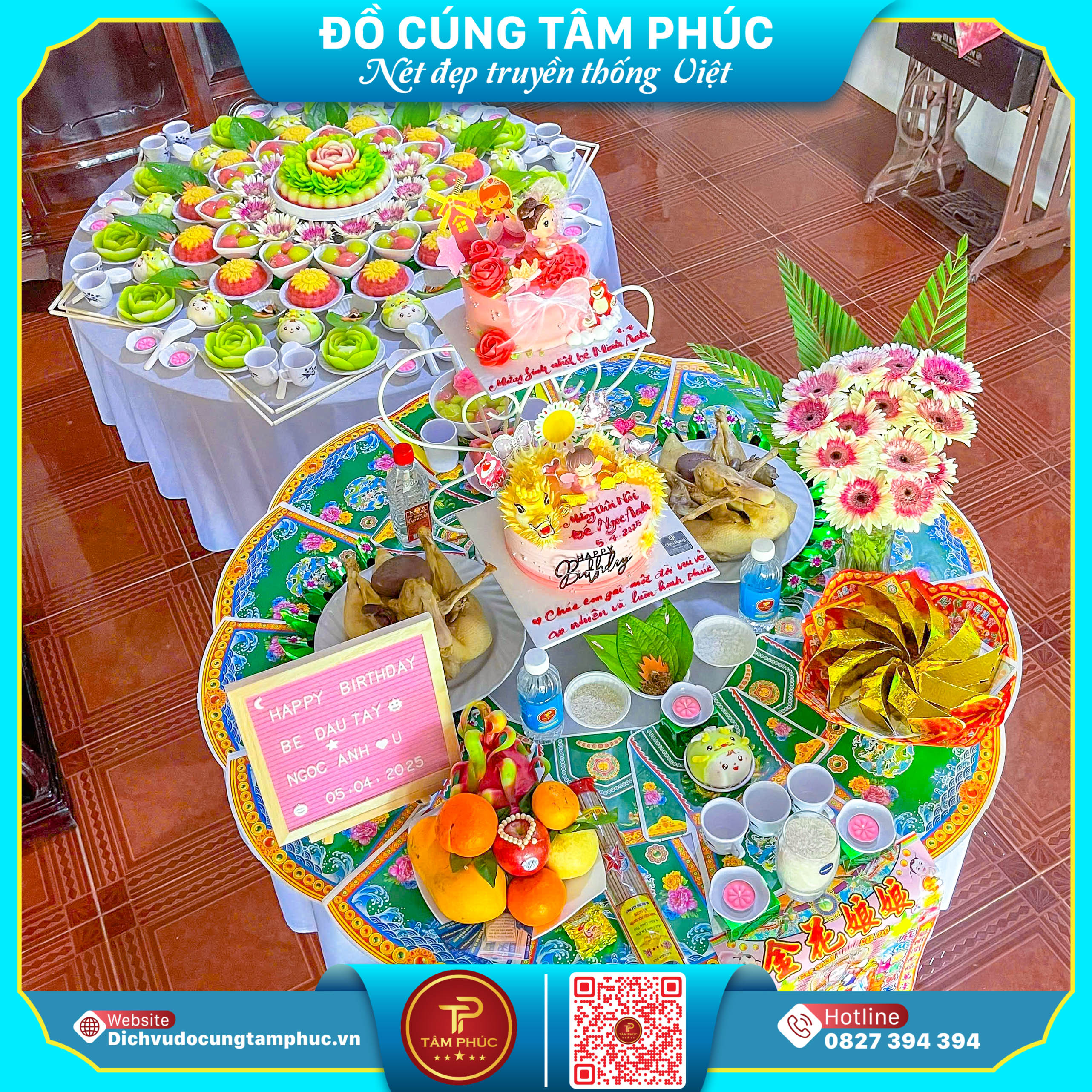 Cầu Cho Bé Khoẻ Mạnh Với Mâm Lễ Cúng Căn