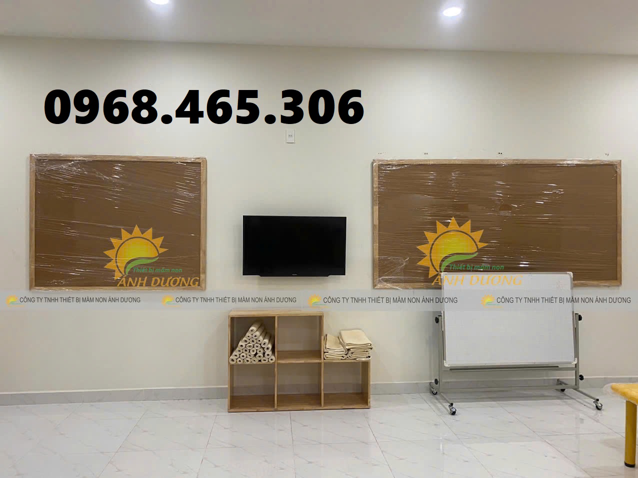 Kệ gỗ cao su mầm non, tủ gỗ cao su mầm non đa dạng mẫu
