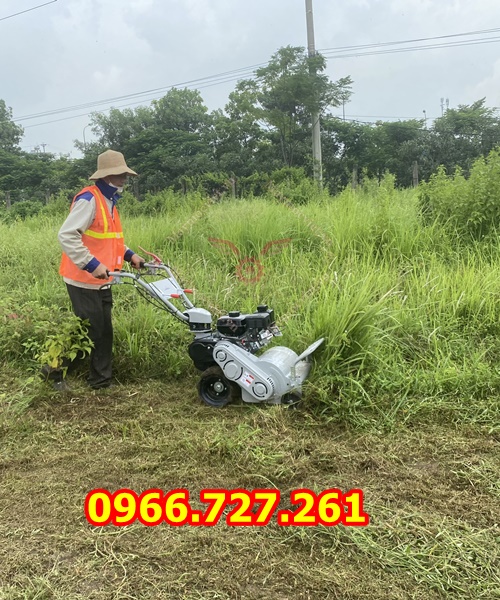 Máy cắt cỏ trục băm chạy xăng 7Hp Kawasaki