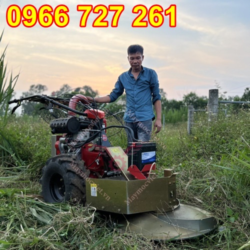 Máy cắt mâm xoay , cắt cỏ voi, thân ngô đẩy tay chạy dầu BM91
