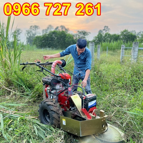 Máy cắt mâm xoay , cắt cỏ voi, thân ngô đẩy tay chạy dầu BM91