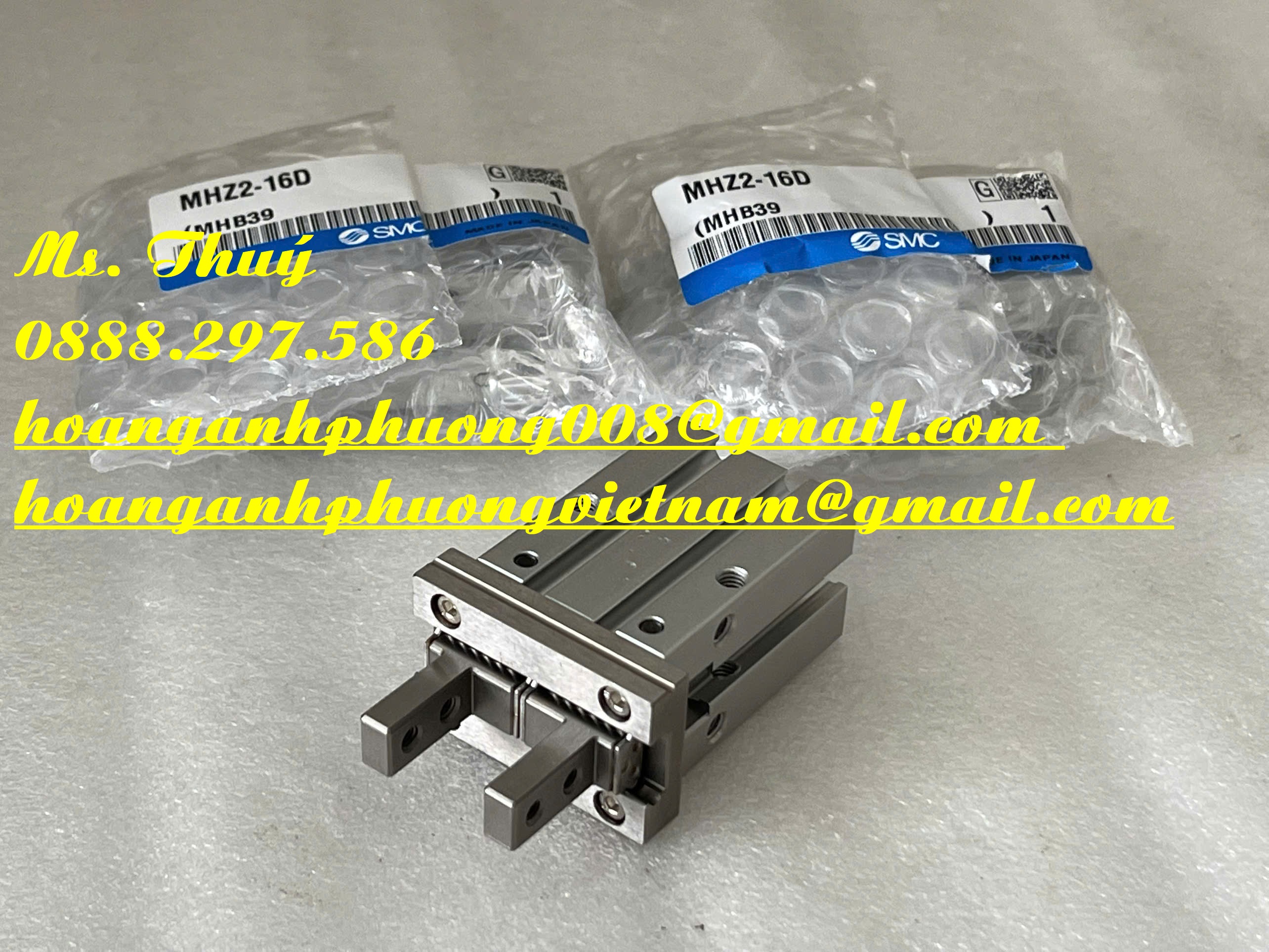 Mới 100% - Xi lanh kẹo SMC MHZ2-16D- Bình Dương
