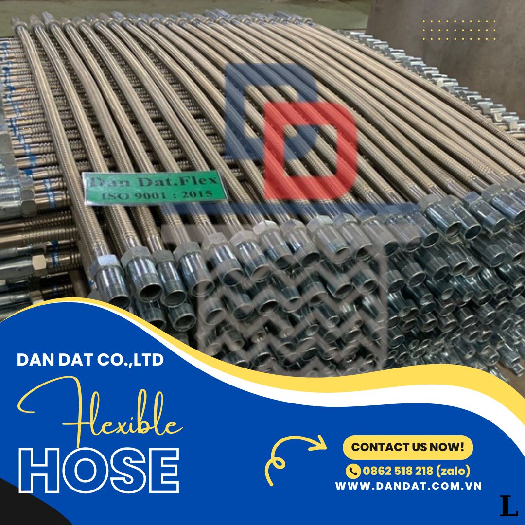 Ống mềm nối đầu phun, ống ruột gà lõi thép,dây đồng bện, dây cấp nước
