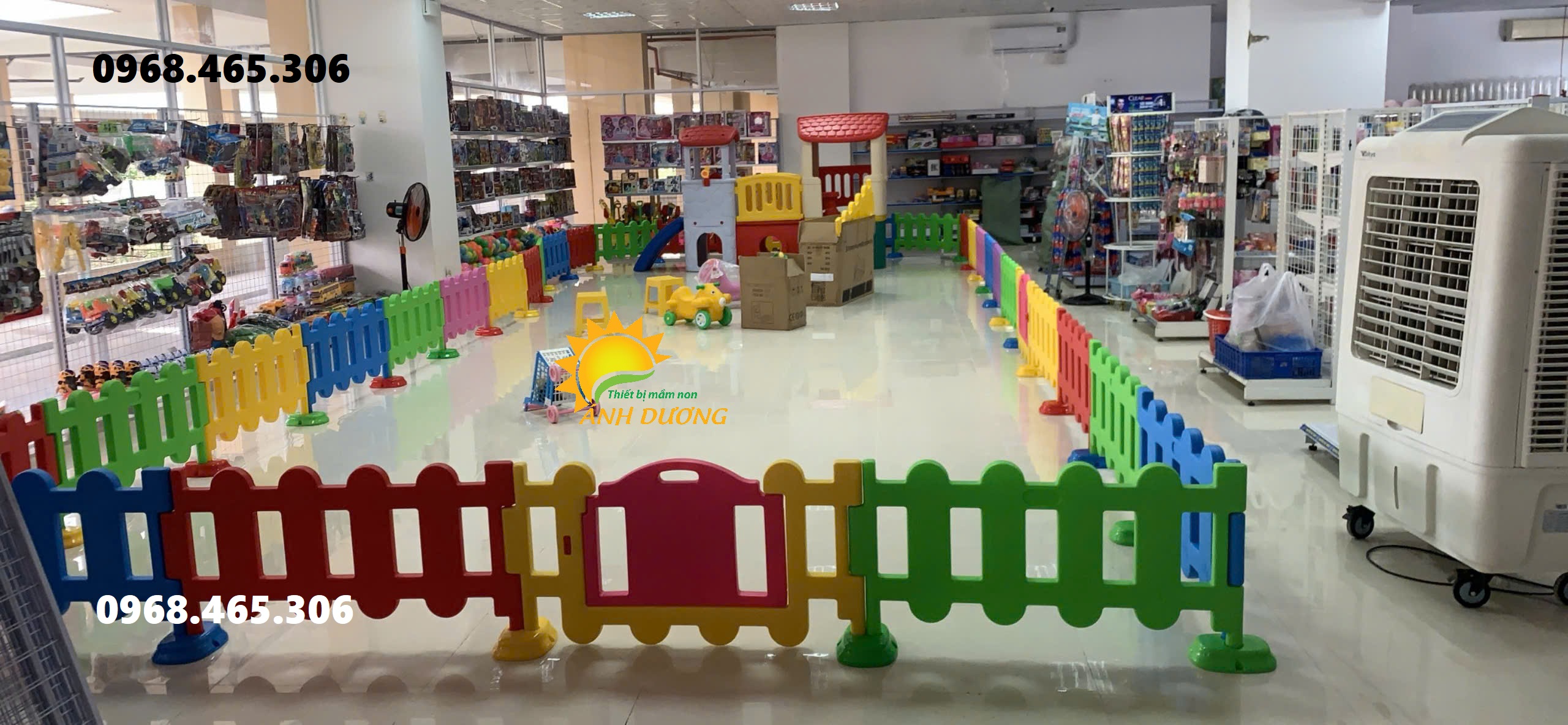 Hàng rào nhựa trẻ em, hàng rào chắn bằng nhựa nhiều màu nhập khẩu