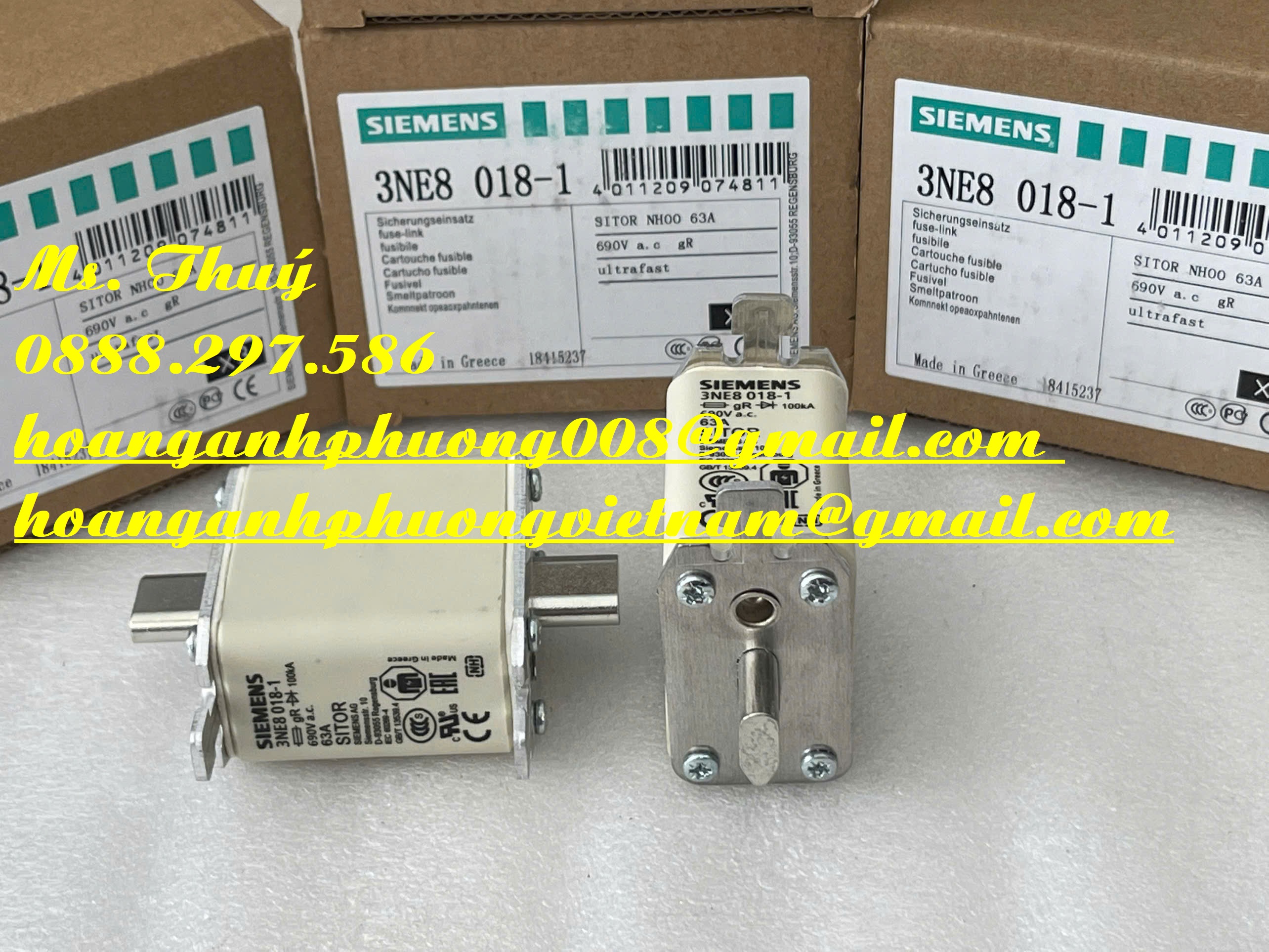 Cầu chì Siemens 3NE80181 - Cty Hoàng Anh Phương