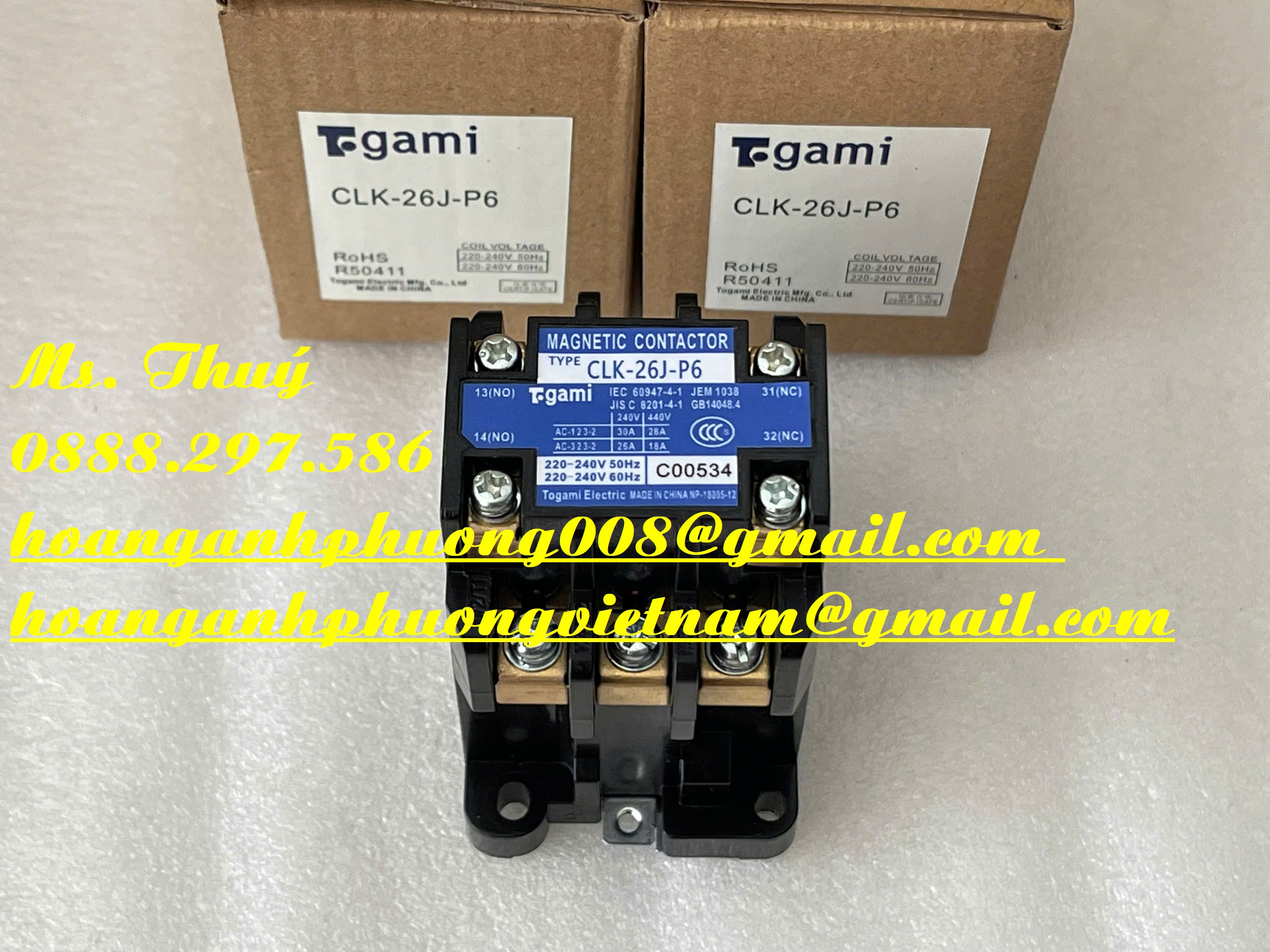 Khởi động từ Togami CLK-20J-P6 - Thiết bị giá tốt