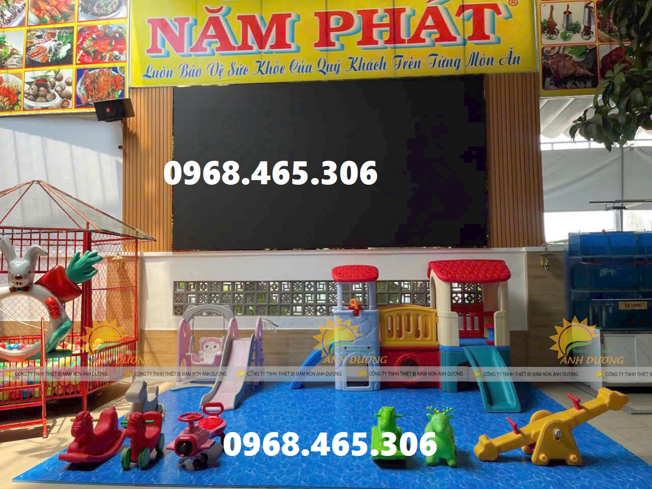 Cầu trượt trẻ em, thang leo xích đu trẻ em ngoài trời