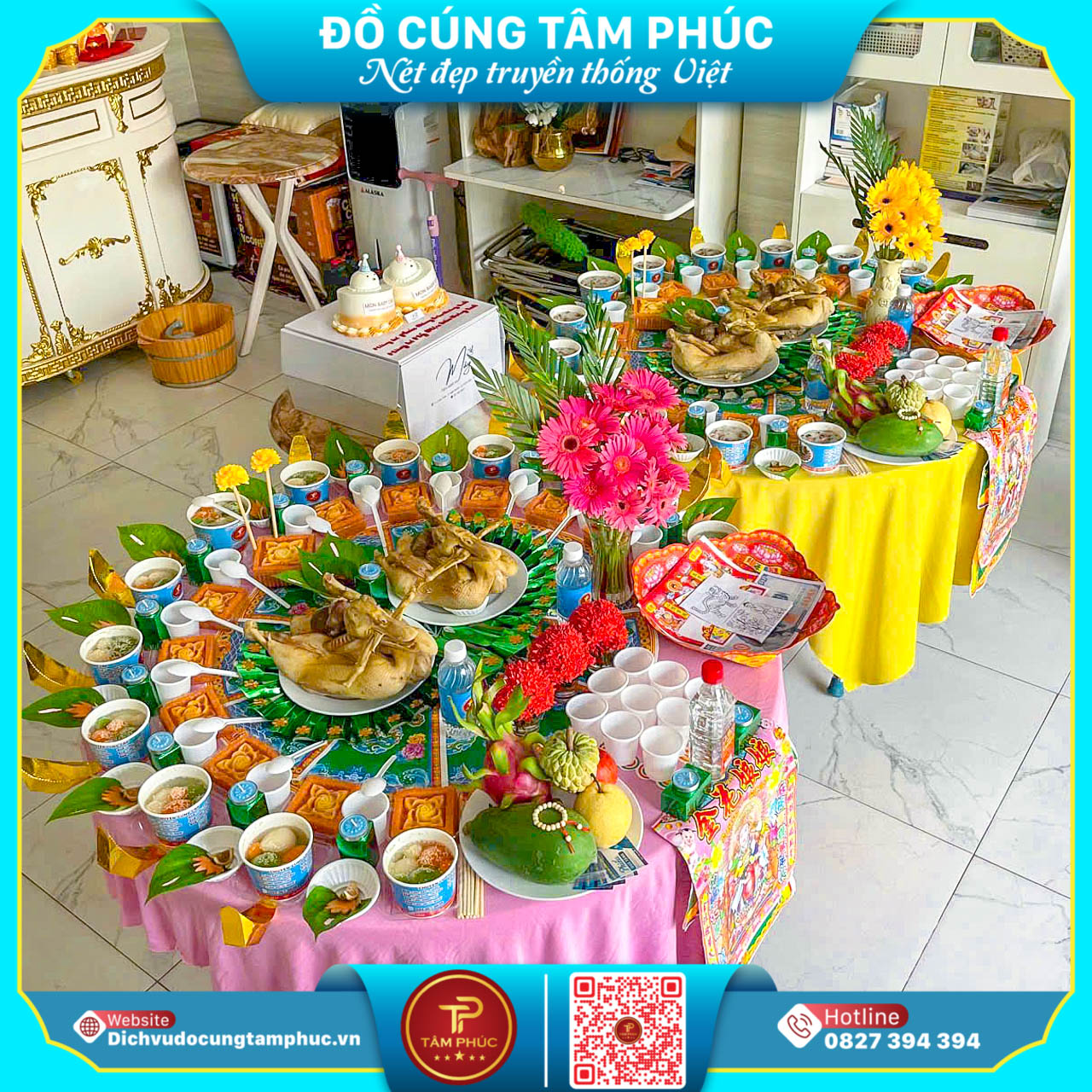 Mâm Cúng Đầy Tháng Song Sinh Cho Bé Tại Cần Thơ