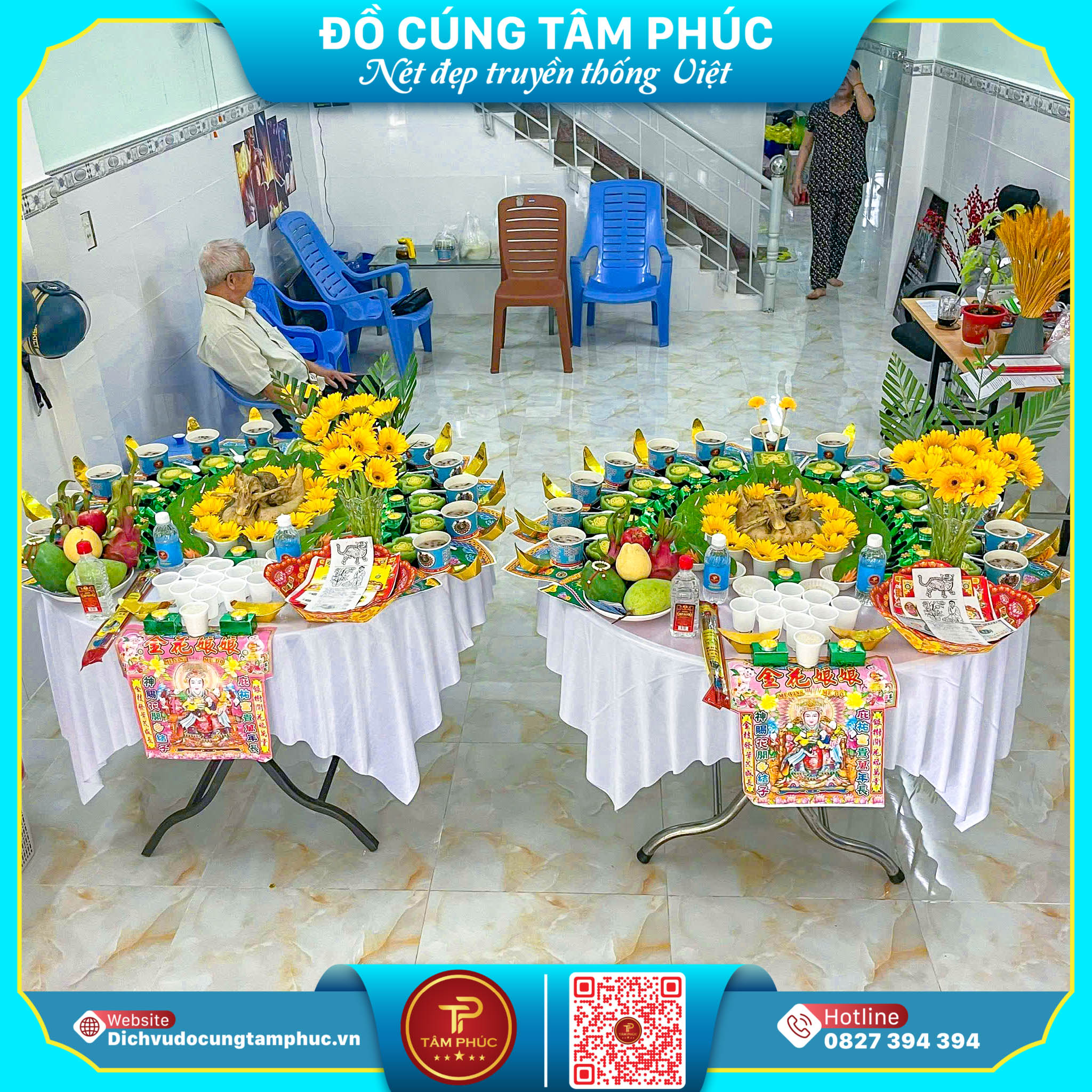 Mâm Cúng Đầy Tháng Song Sinh Cho Bé Tại Cần Thơ