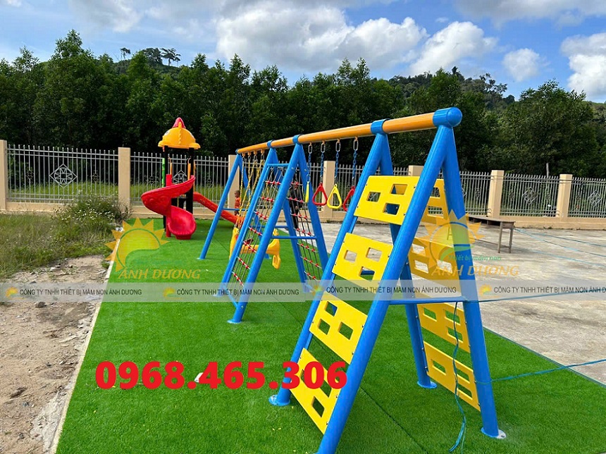 Thang leo sắt liên hoàn, thang leo xích đu trẻ em hàng nhập khẩu