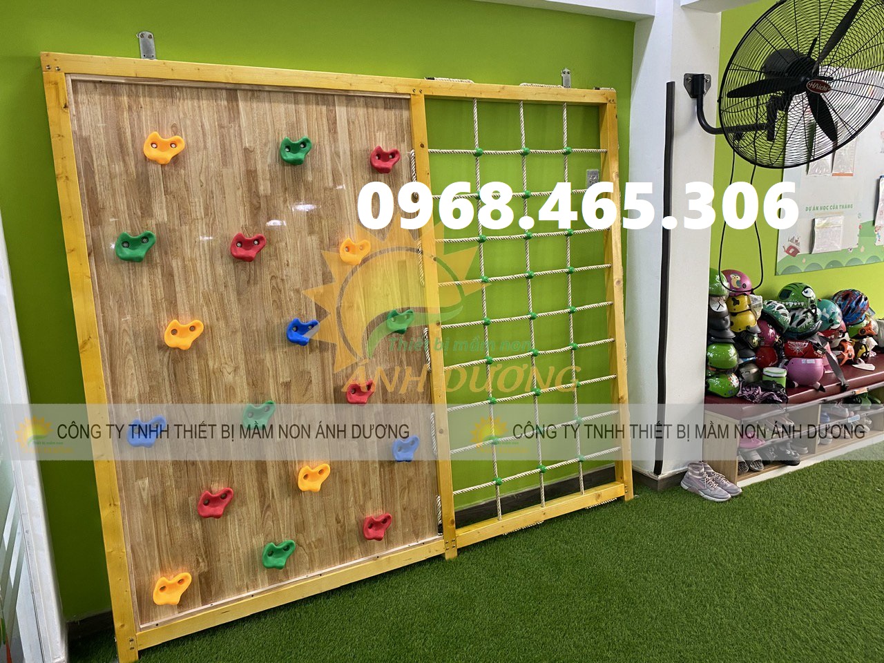 Thang leo gỗ mầm non, xà đu gỗ đa năng mầm non, bộ vận động gỗ