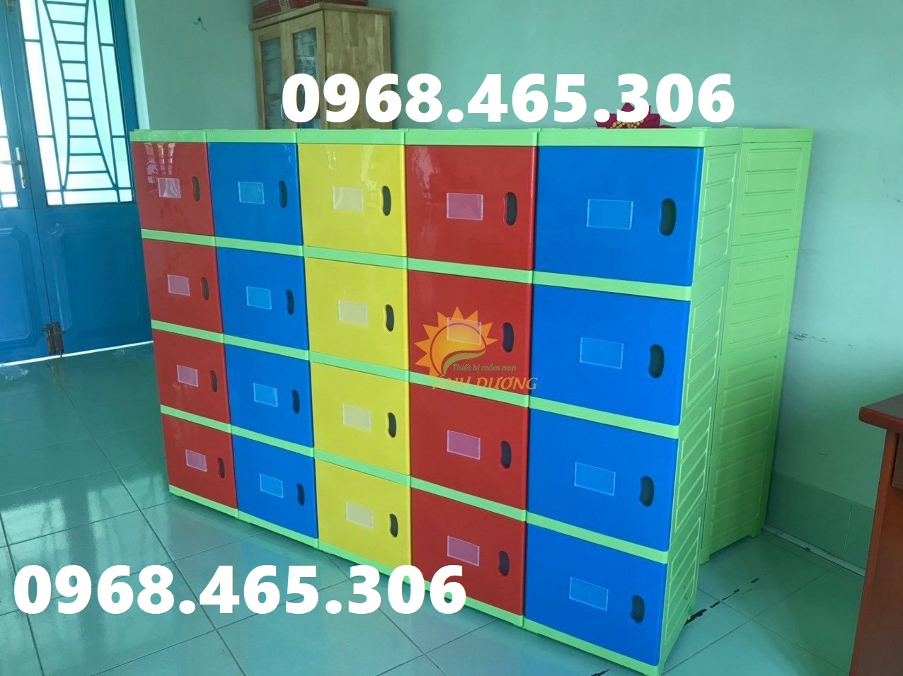 Tủ đựng cặp mầm non, tủ nhựa đựng cặp mầm non nhiều màu