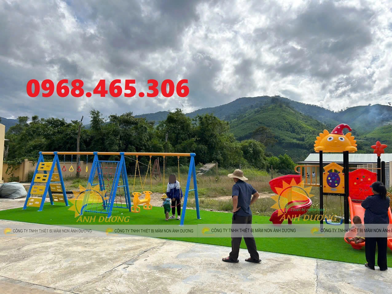 Thang leo liên hoàn trẻ em nhập khẩu, thang leo xích đu trẻ em