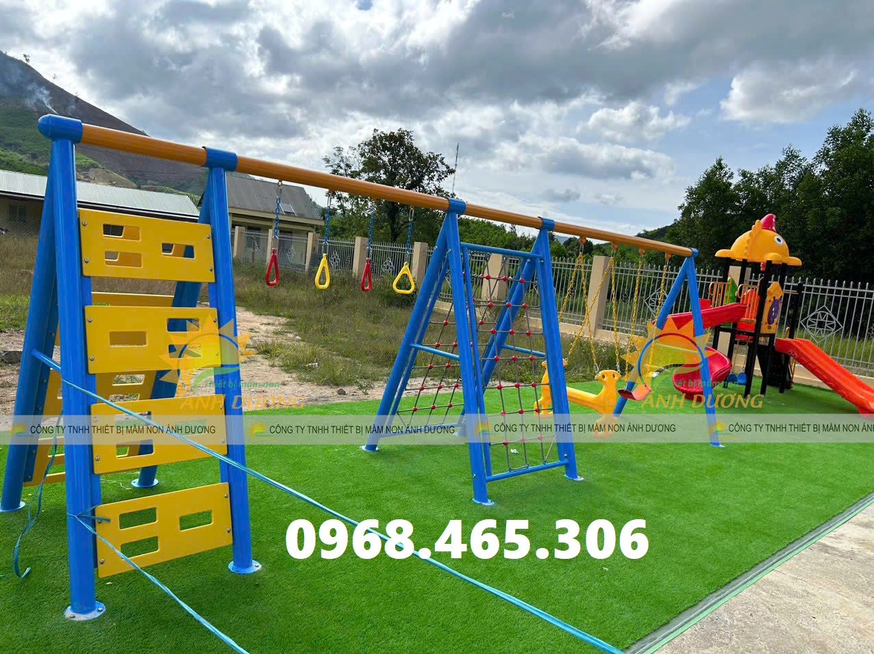 Thang leo liên hoàn trẻ em nhập khẩu, thang leo xích đu trẻ em