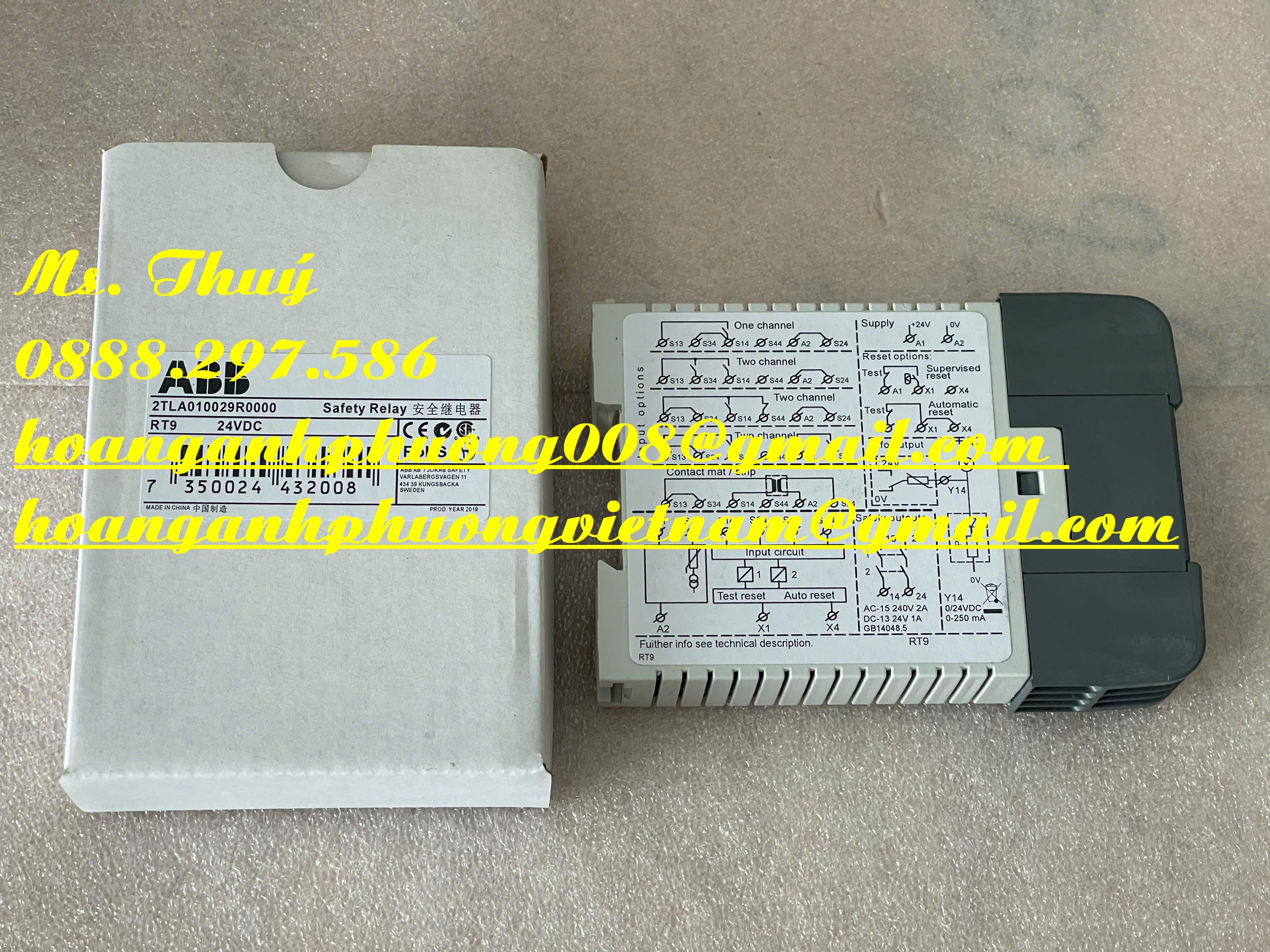 Safety Relay 2TA010029R0000 - ABB nhập khẩu chính hãng