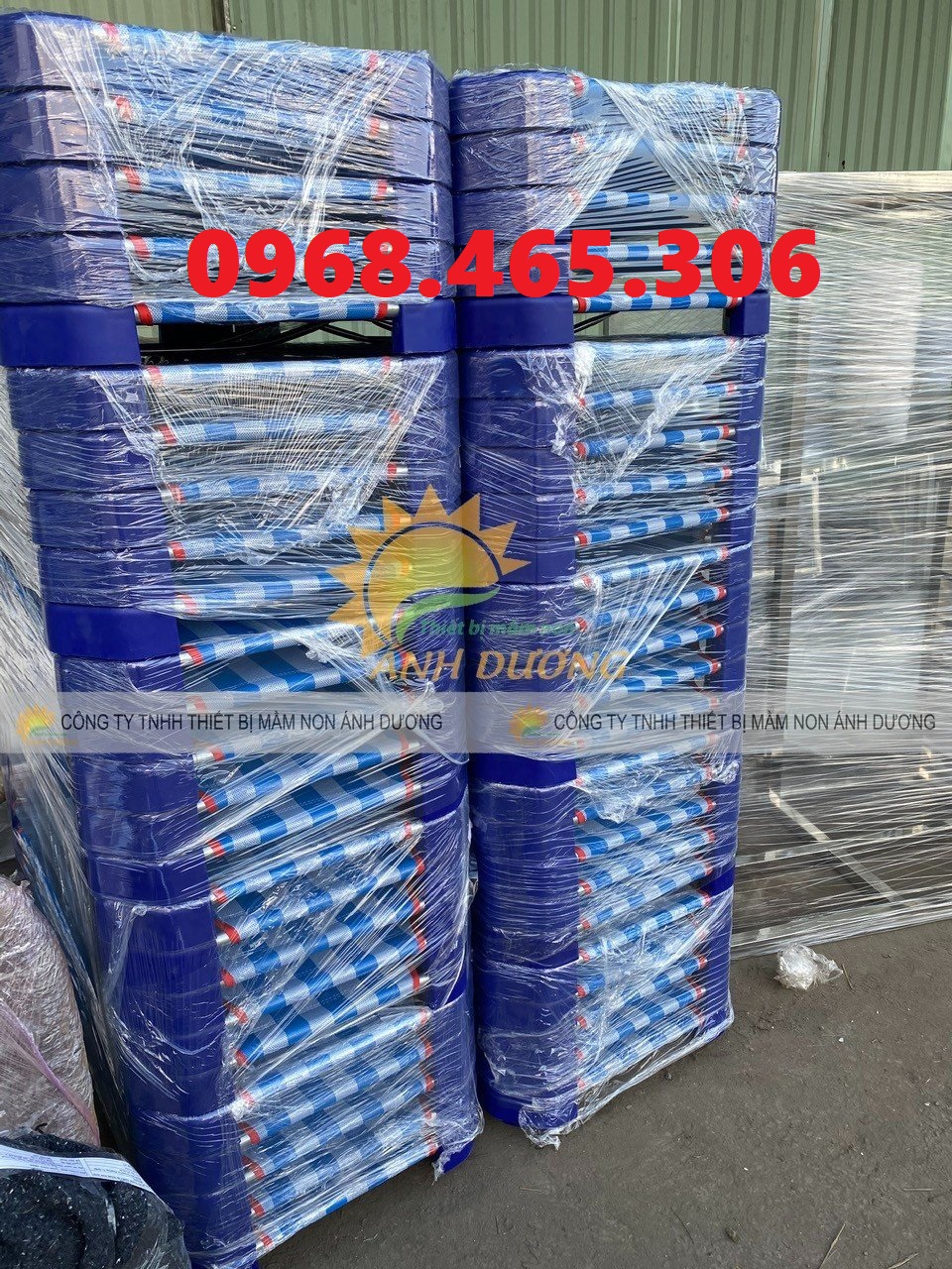 Giường lưới mầm non thoáng mát, giường lưới trẻ em chất lượng cao
