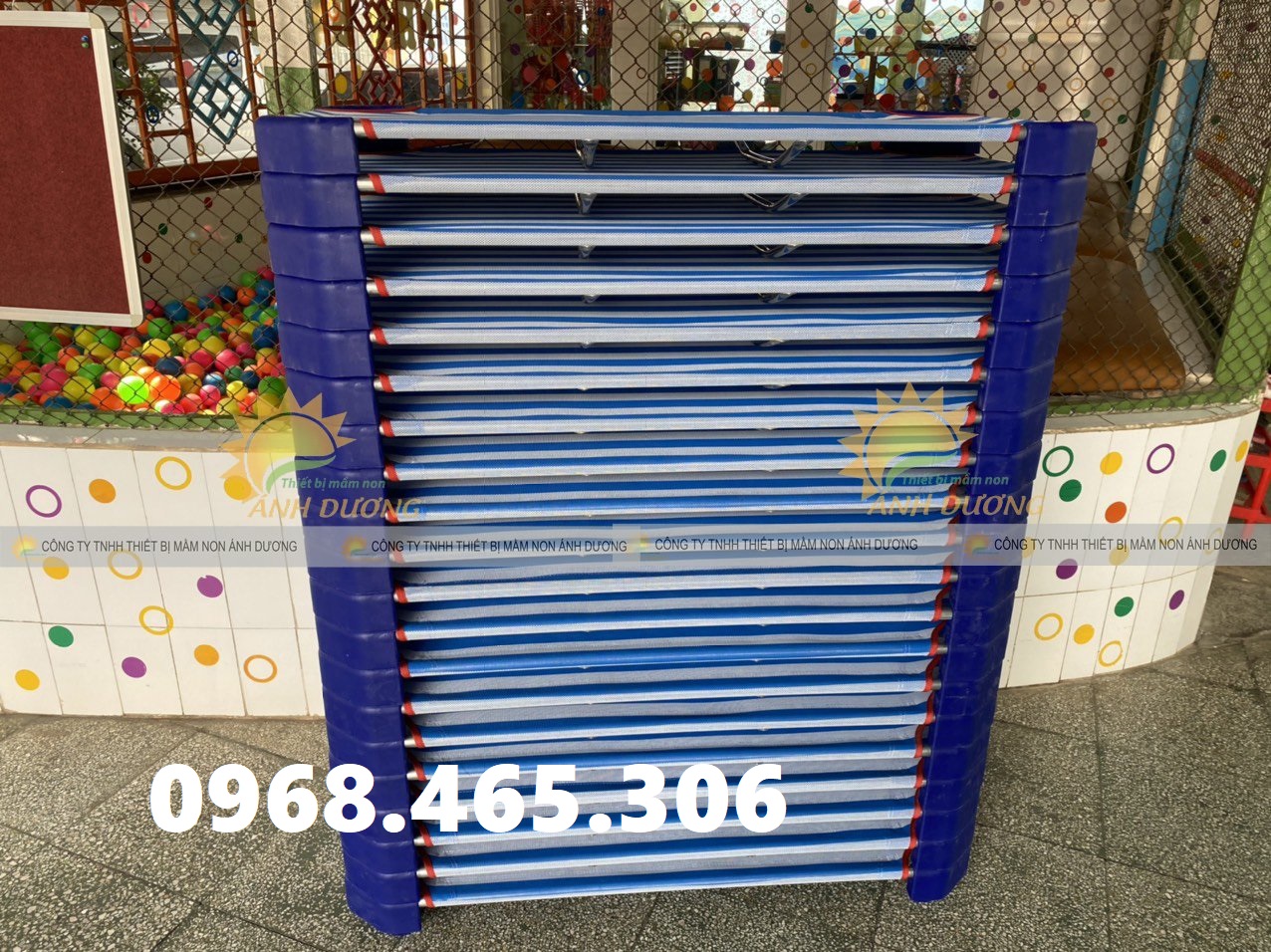 Giường lưới mầm non thoáng mát, giường lưới trẻ em chất lượng cao