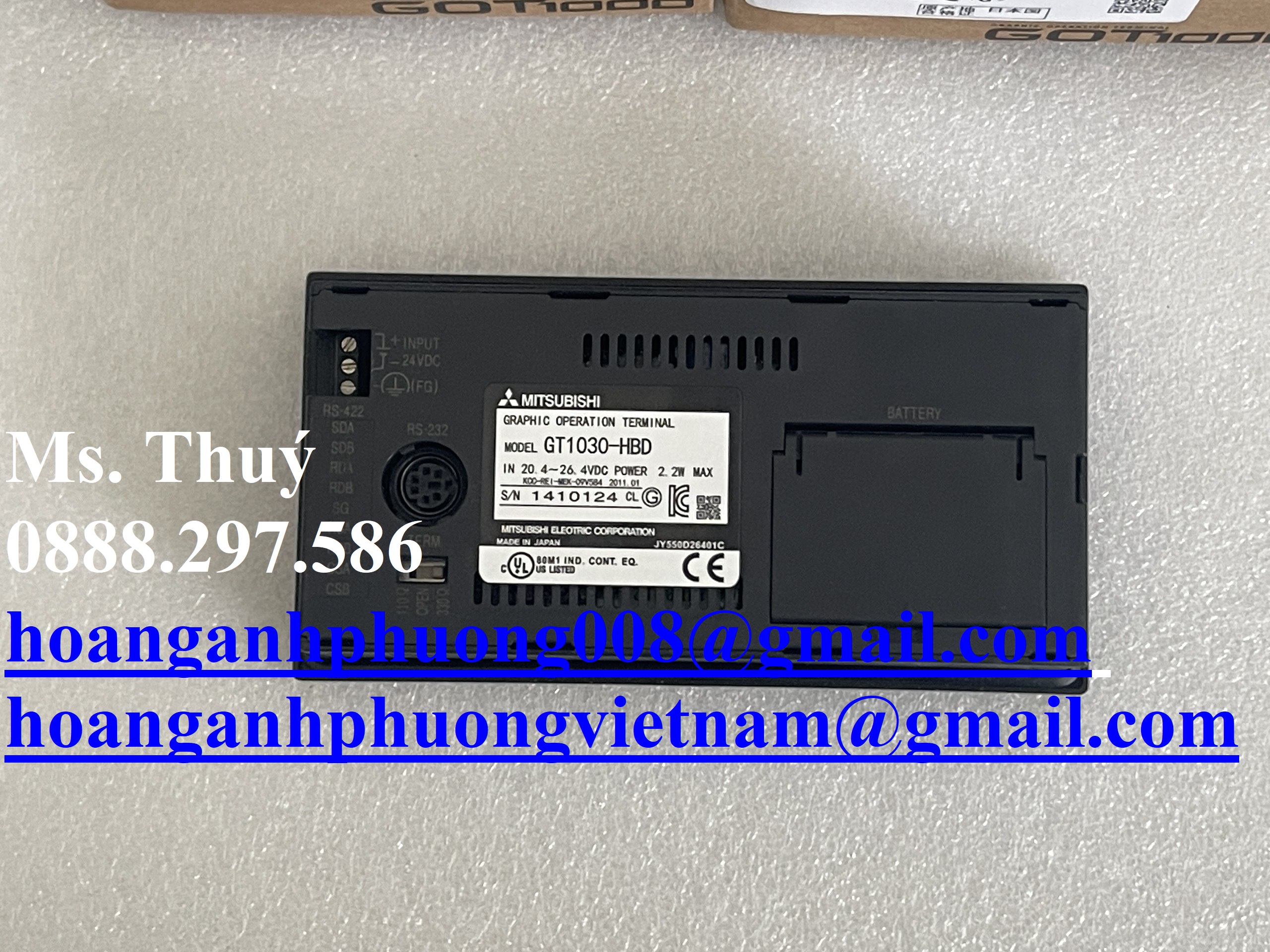 Thiết bị công nghiệp giá tốt - Màn hình Mitsubishi GT1030-HBD