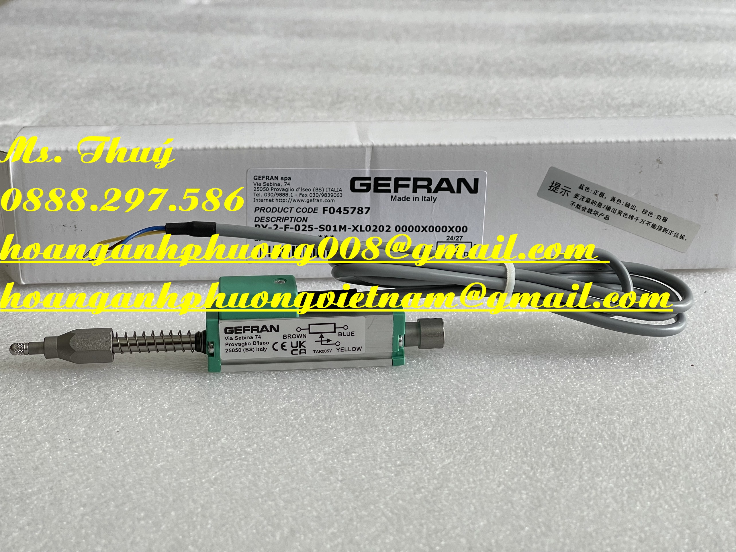 Gefran PY-2-F-025-S01M - Cảm biến vị trí - Giá tốt tại Bình Dương