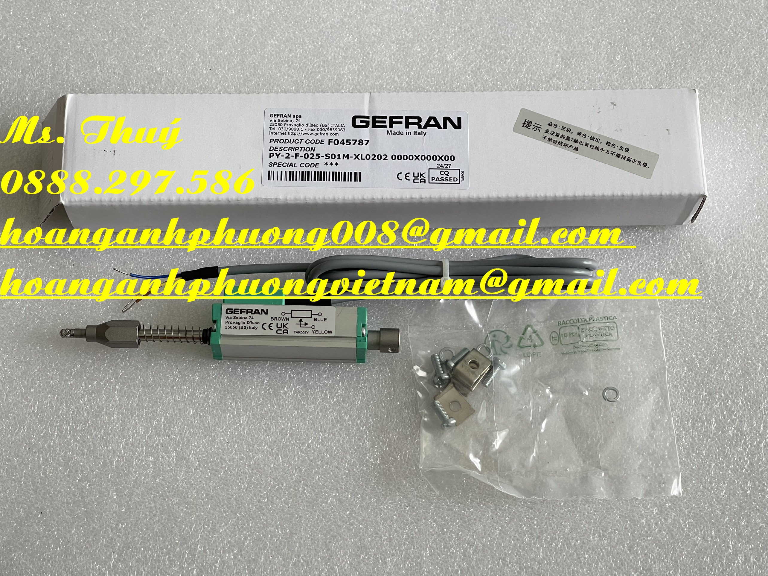 Gefran PY-2-F-025-S01M - Cảm biến vị trí - Giá tốt tại Bình Dương