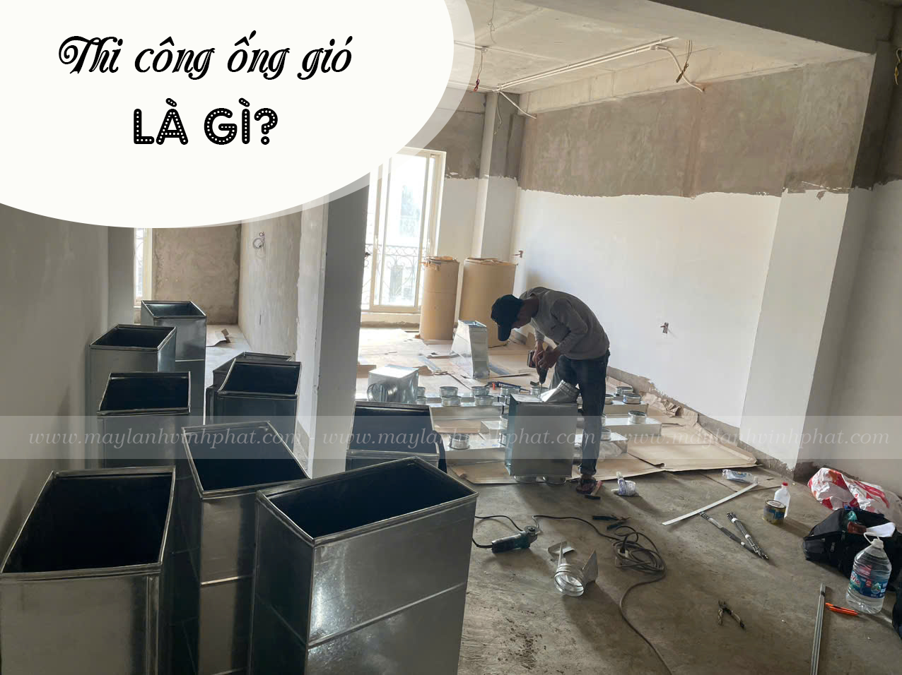 Dịch vụ Thi công ống gió và vệ sinh Máy lạnh giấu trần chuyên nghiệp