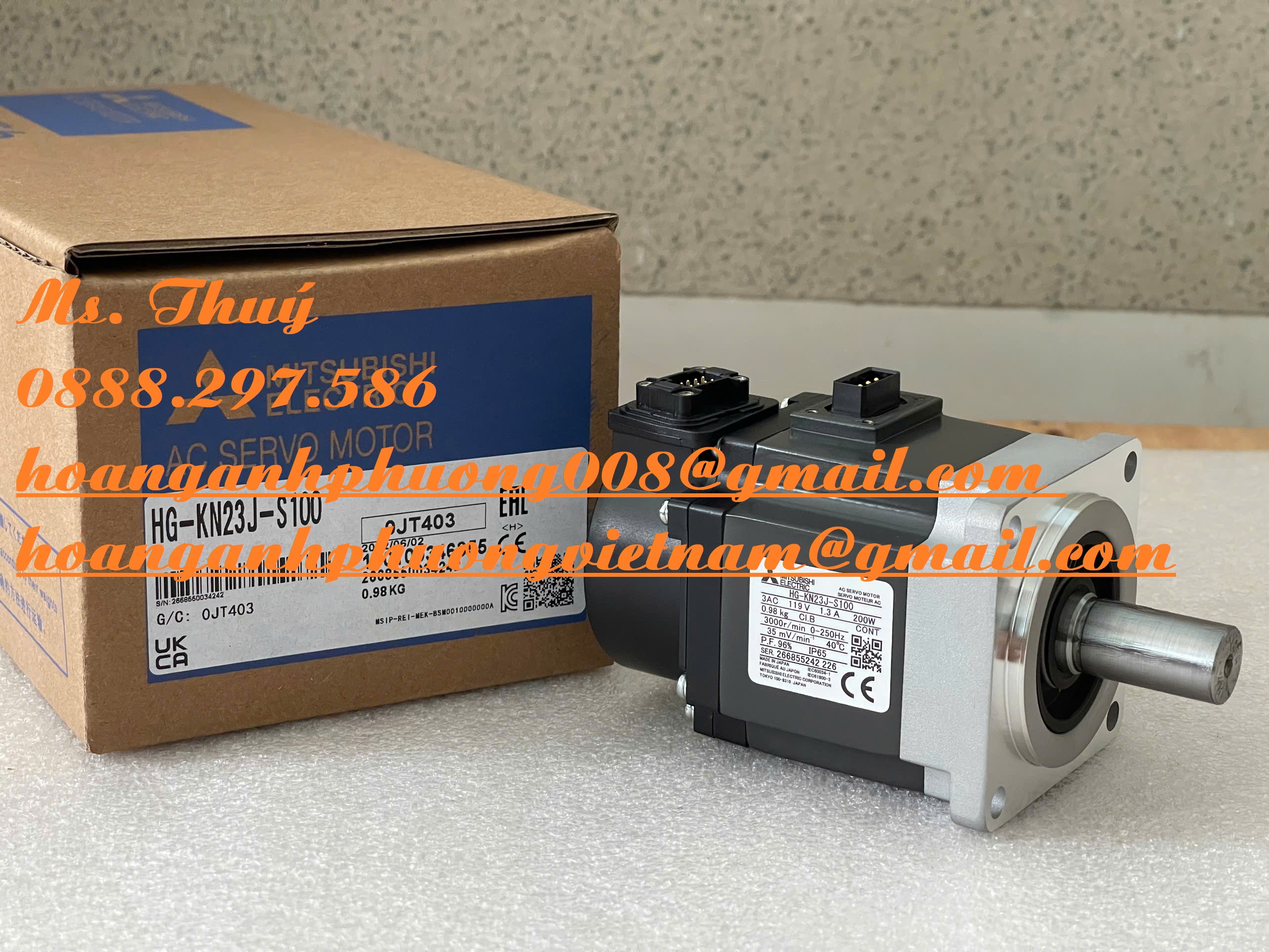 Động cơ Mitsubishi HG-KN23J-S100 - Mới, gí tốt, bh 12 tháng