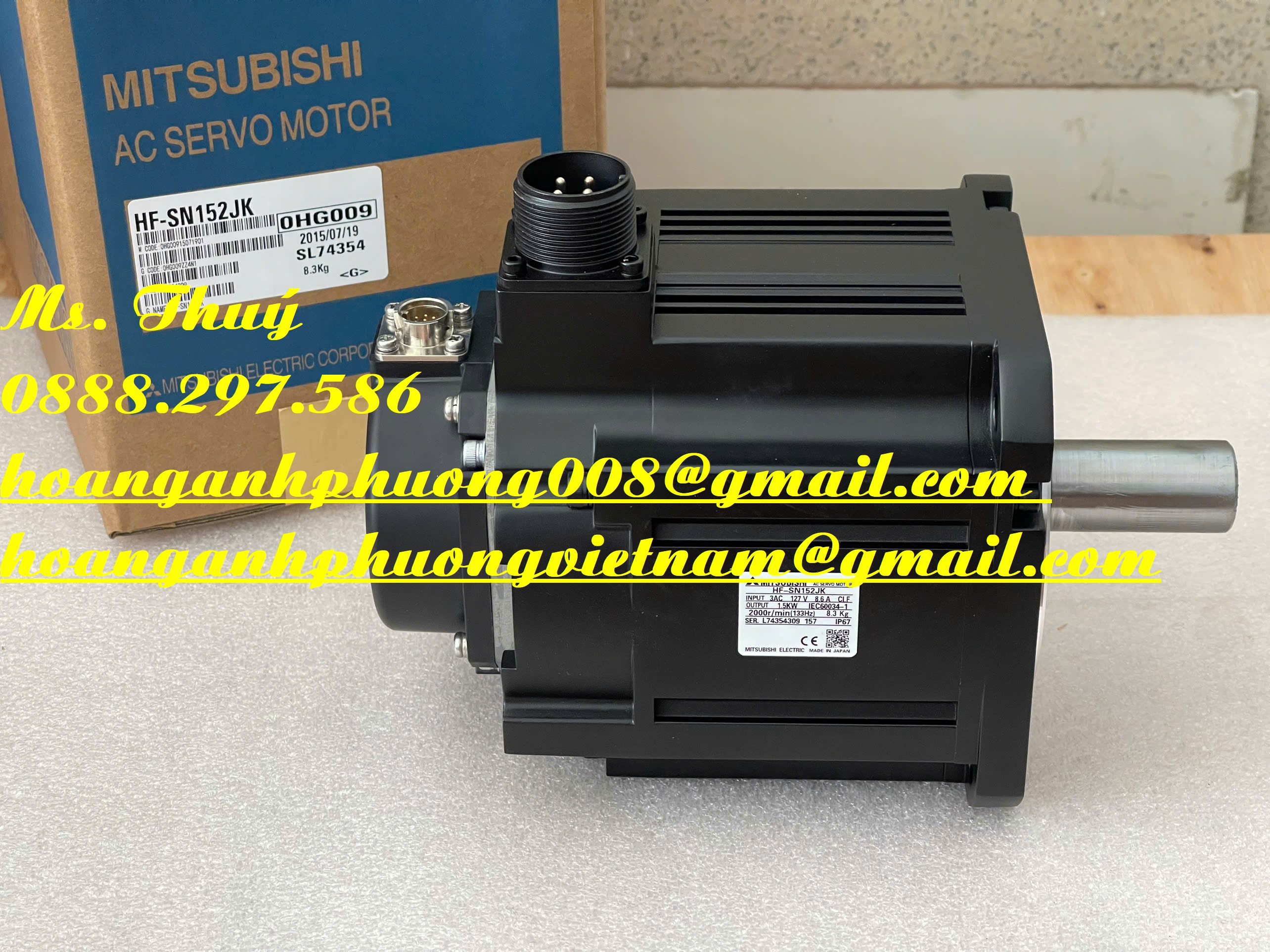 New Mitsubishi HF-SN152JK - Động cơ Servo chính hãng