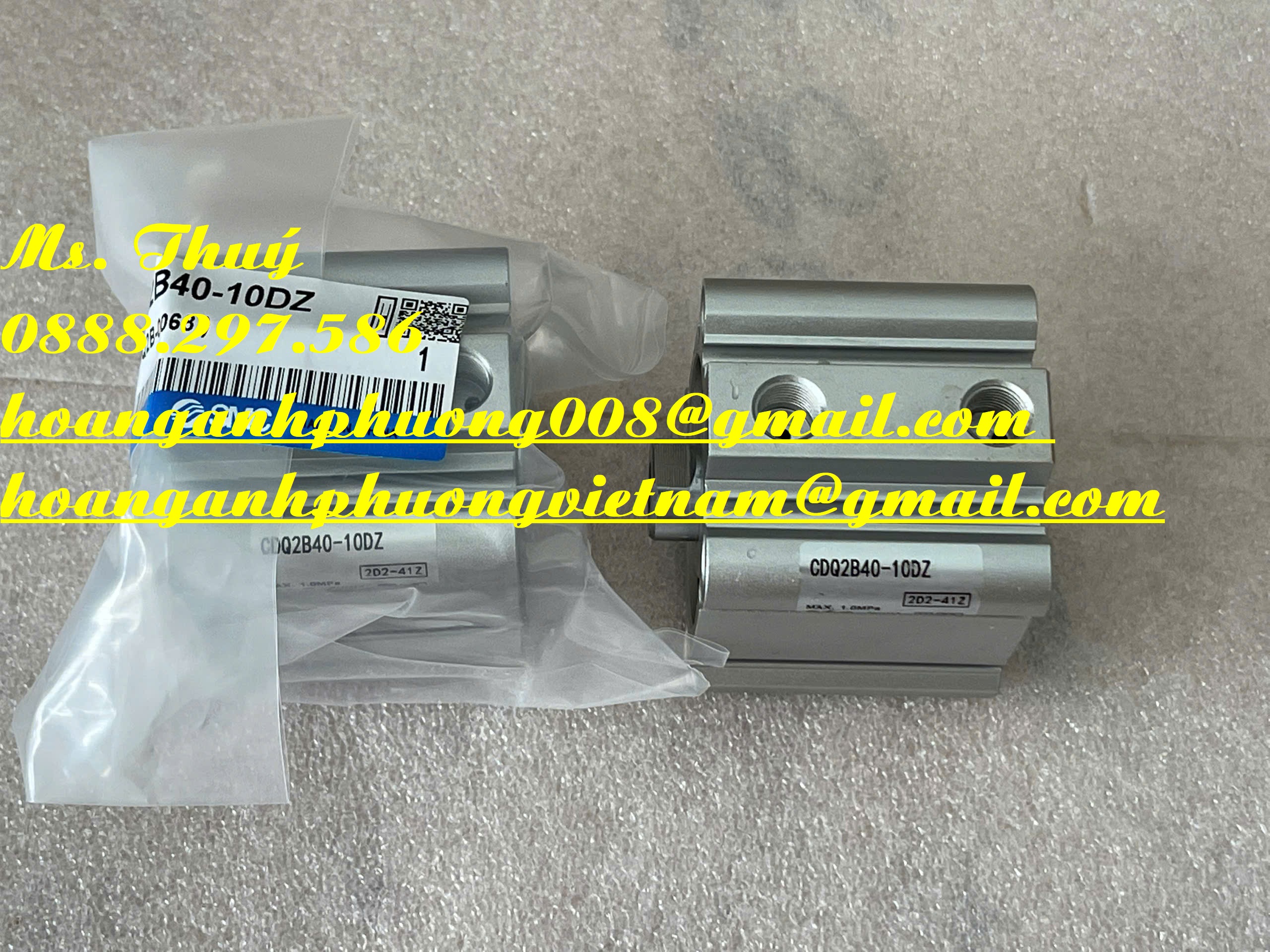 Xi lanh nhỏ gọn CDQ2B40-10DZ - SMC mới 100%