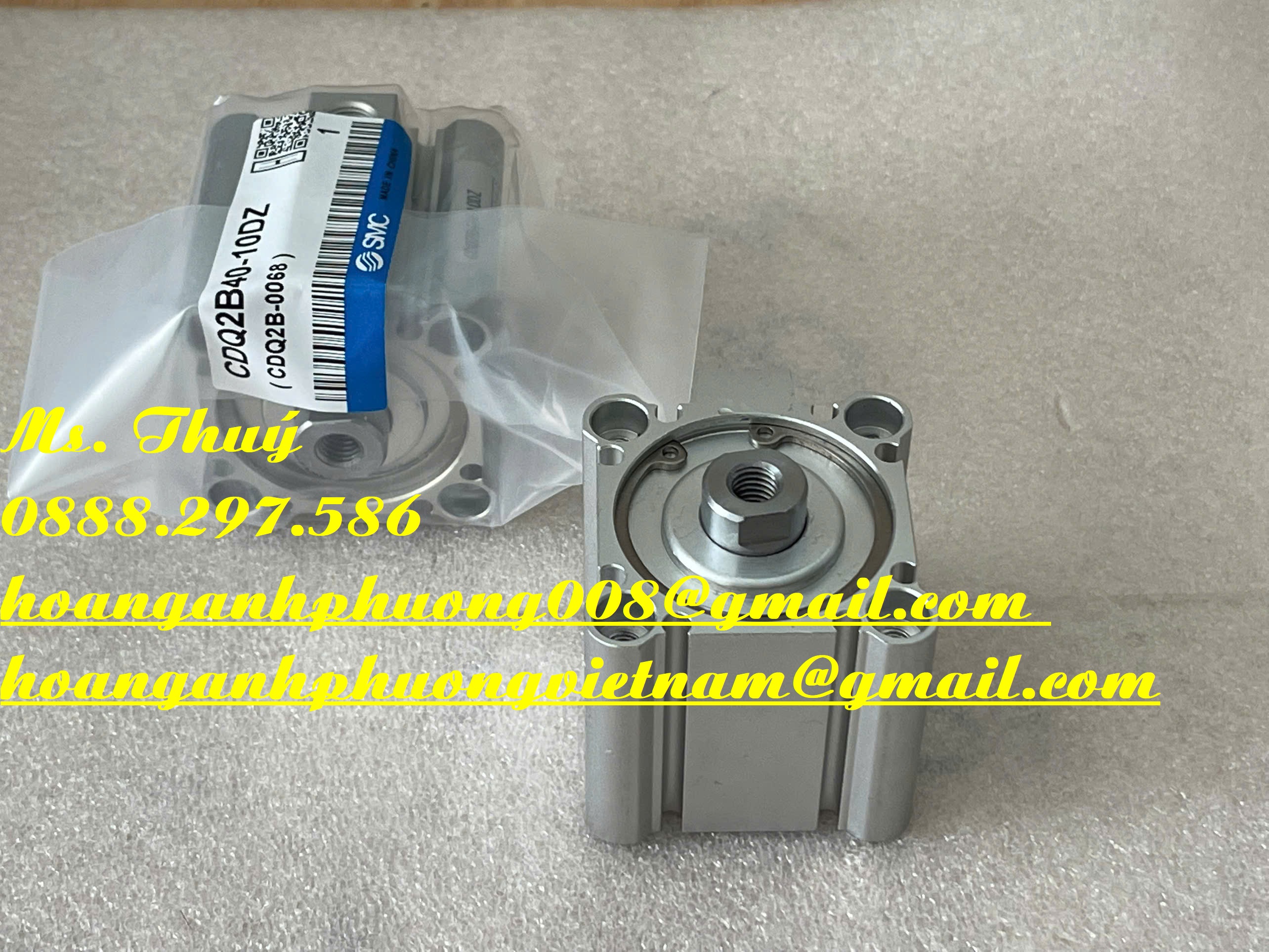 Xi lanh nhỏ gọn CDQ2B40-10DZ - SMC mới 100%