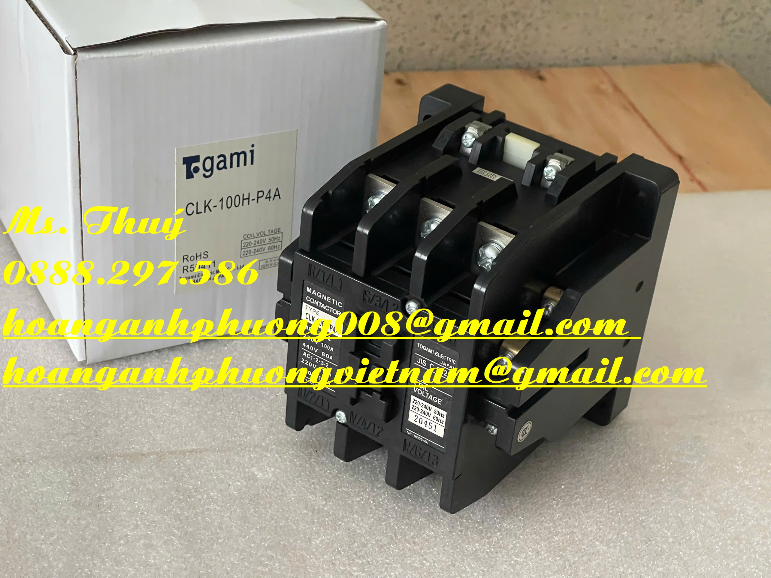 Togami CLK-100H-P4A - Contactor giá tốt - Bình Dương