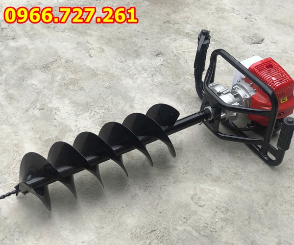 Máy khoan đất Yimoi cầm tay chạy xăng động cơ 2 thì
