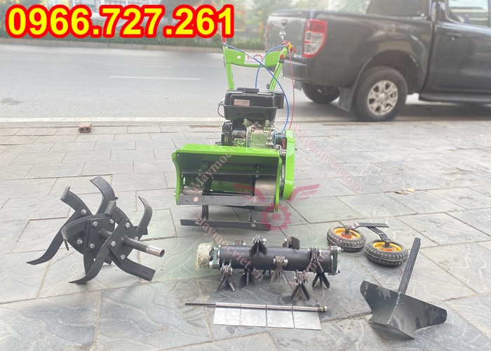 máy xới đất, cắt cỏ trục băm, sạc cỏ đa chức năng