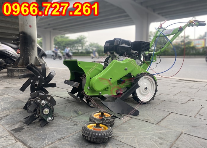 máy xới đất, cắt cỏ trục băm, sạc cỏ đa chức năng