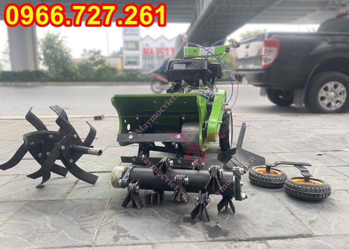 máy xới đất, cắt cỏ trục băm, sạc cỏ đa chức năng