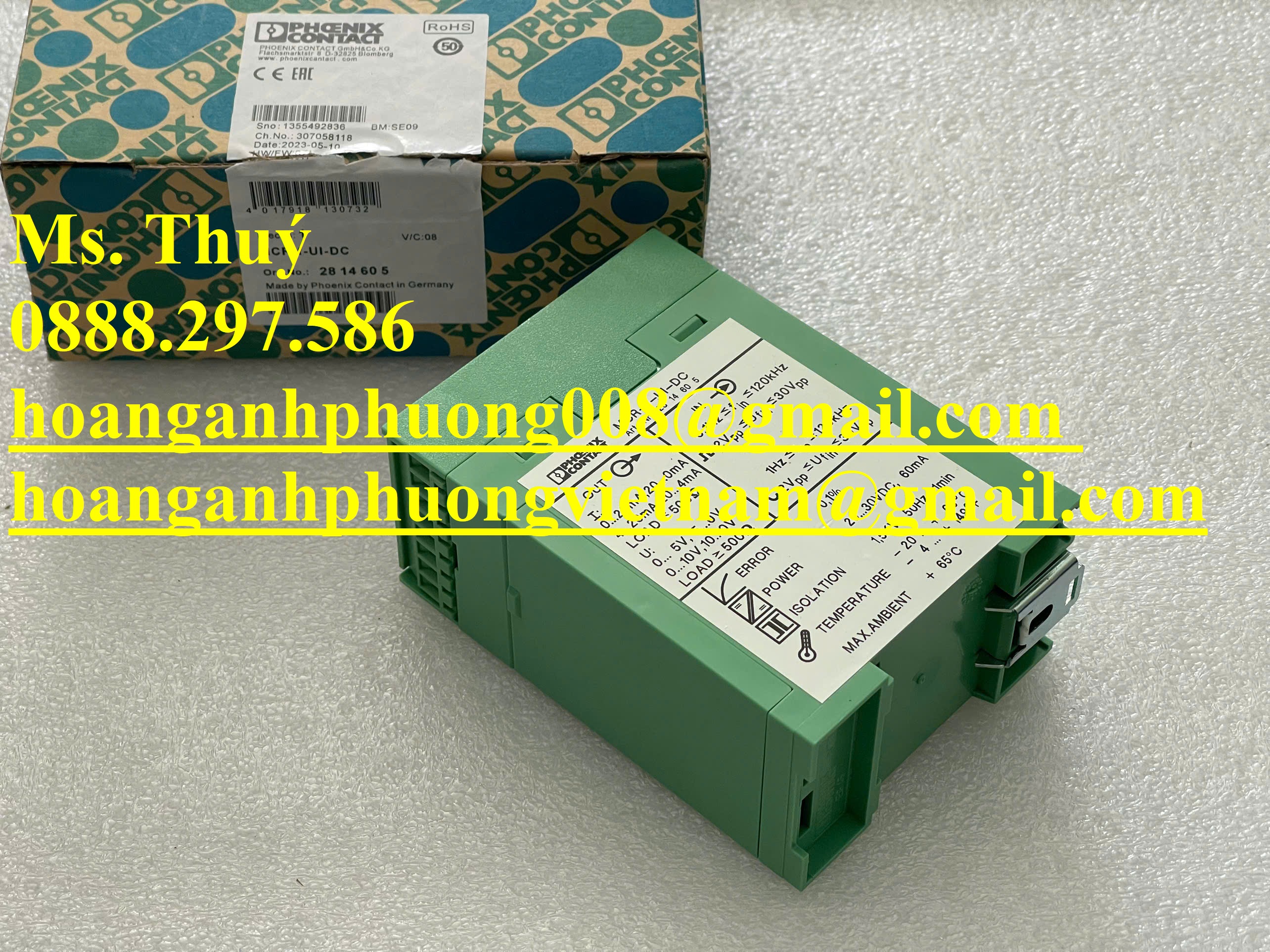 Bộ chuyển đổi Phoneix Contact MCR-F-UI-DC - Thiết bị giá tốt