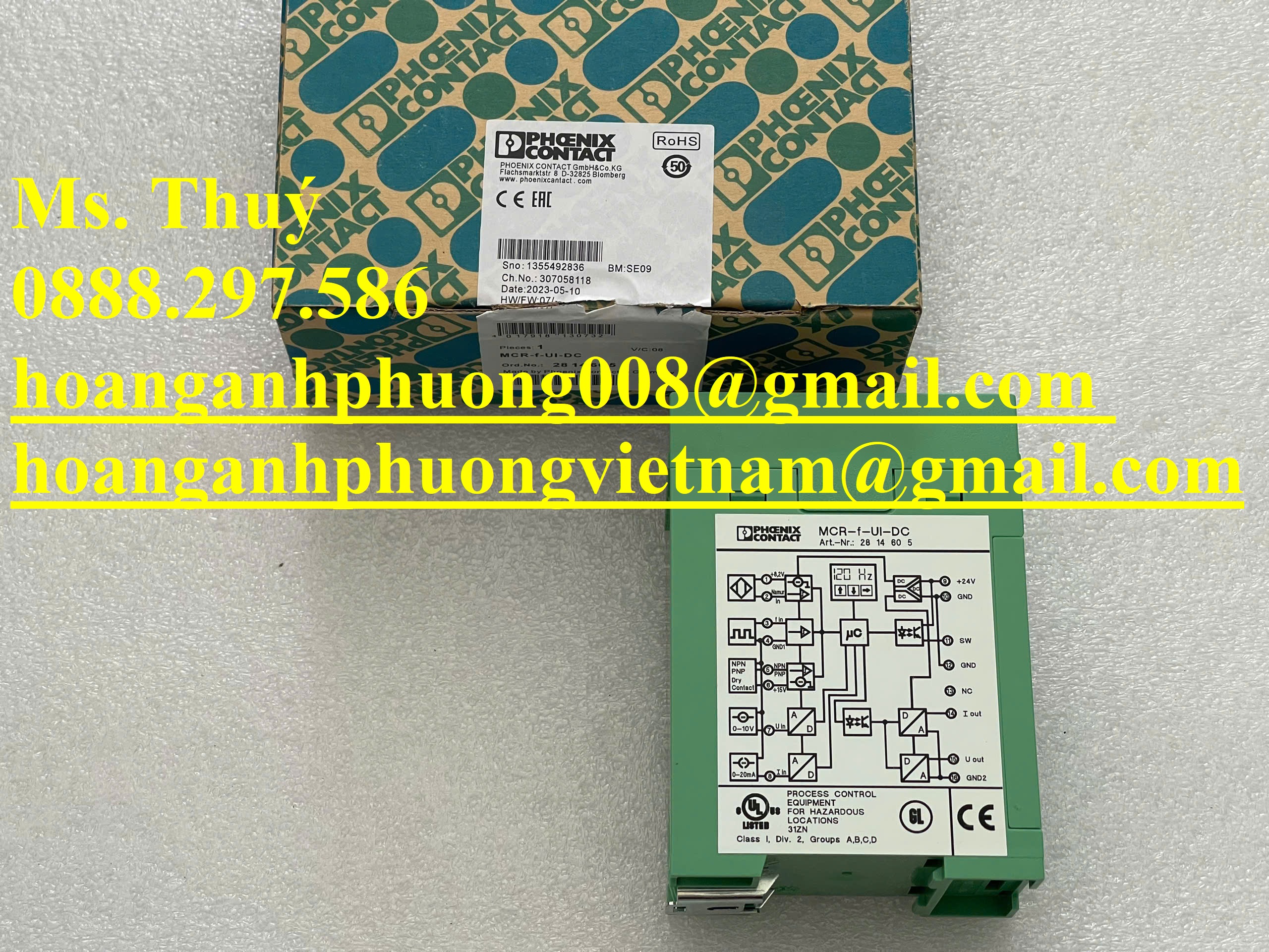 Bộ chuyển đổi Phoneix Contact MCR-F-UI-DC - Thiết bị giá tốt