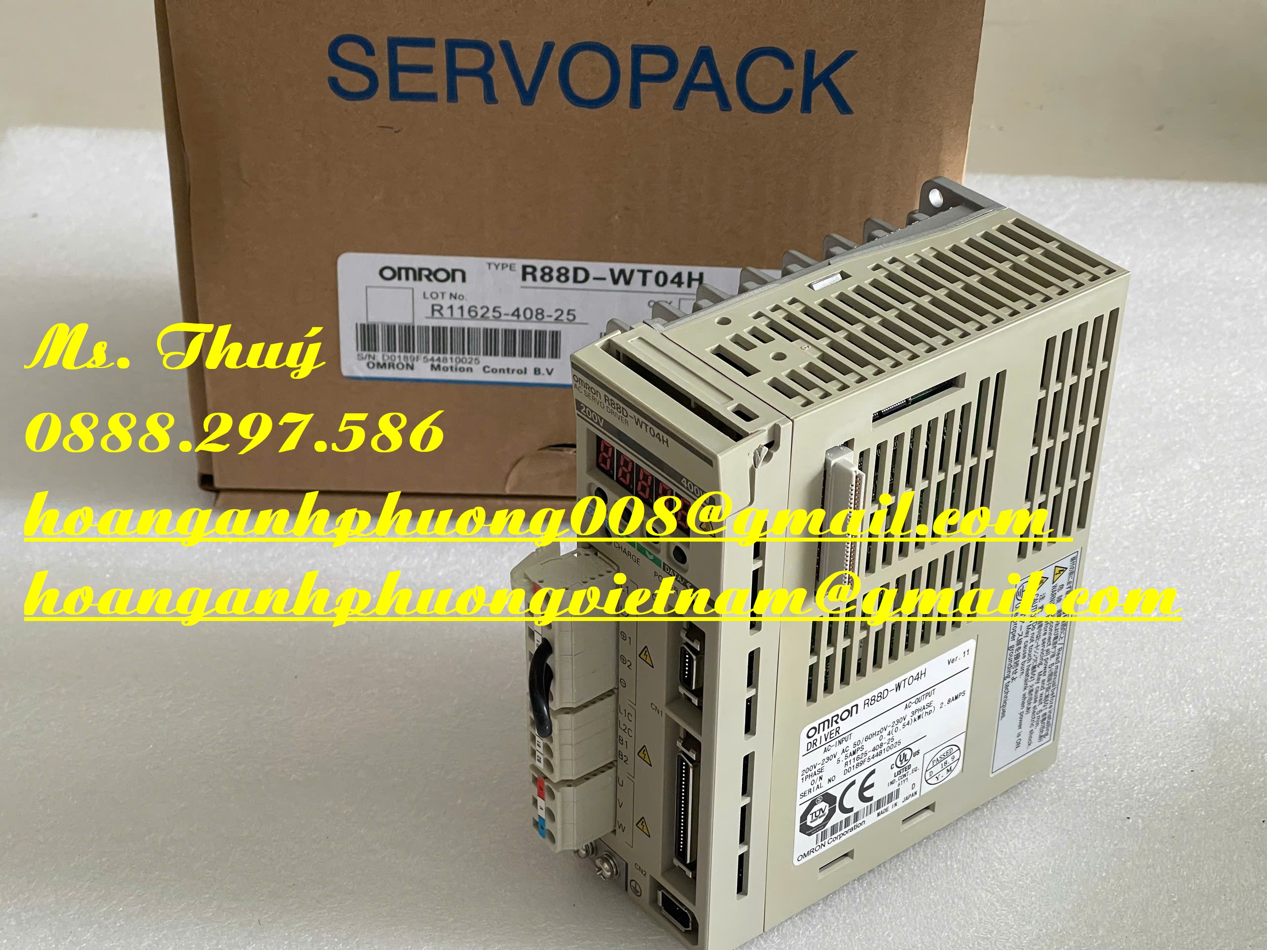 Bộ điều khiển Omron chính hãng - R88D-WT04H - Bình Dương