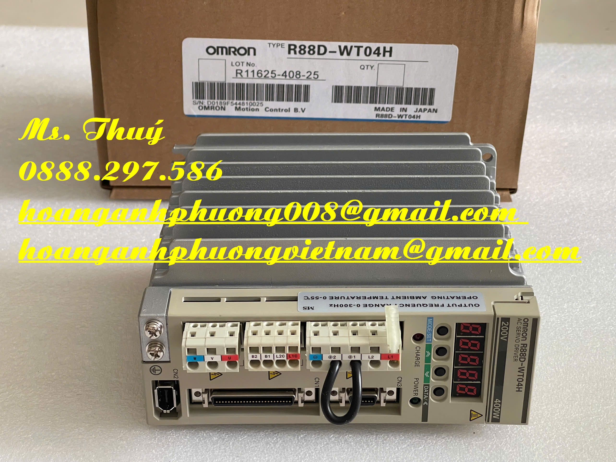 Bộ điều khiển Omron chính hãng - R88D-WT04H - Bình Dương